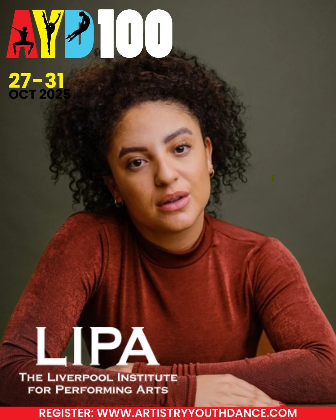 🌟 AYD100 DANCE WORKSHOP &amp; SCHOLARSHIP PROGRAMME 🌟⁠
Mon 27 &ndash; Fri 31 Oct 2025 | Trinity Laban, London | Ages 12&ndash;19⁠
⁠
📢Teaching Artist Announcement⁠
🪩 Teaching Artist: Shakara Brown @shakb8⁠
AYD100 Partner: @lipaliverpool⁠
⁠
❤️💛💙⁠