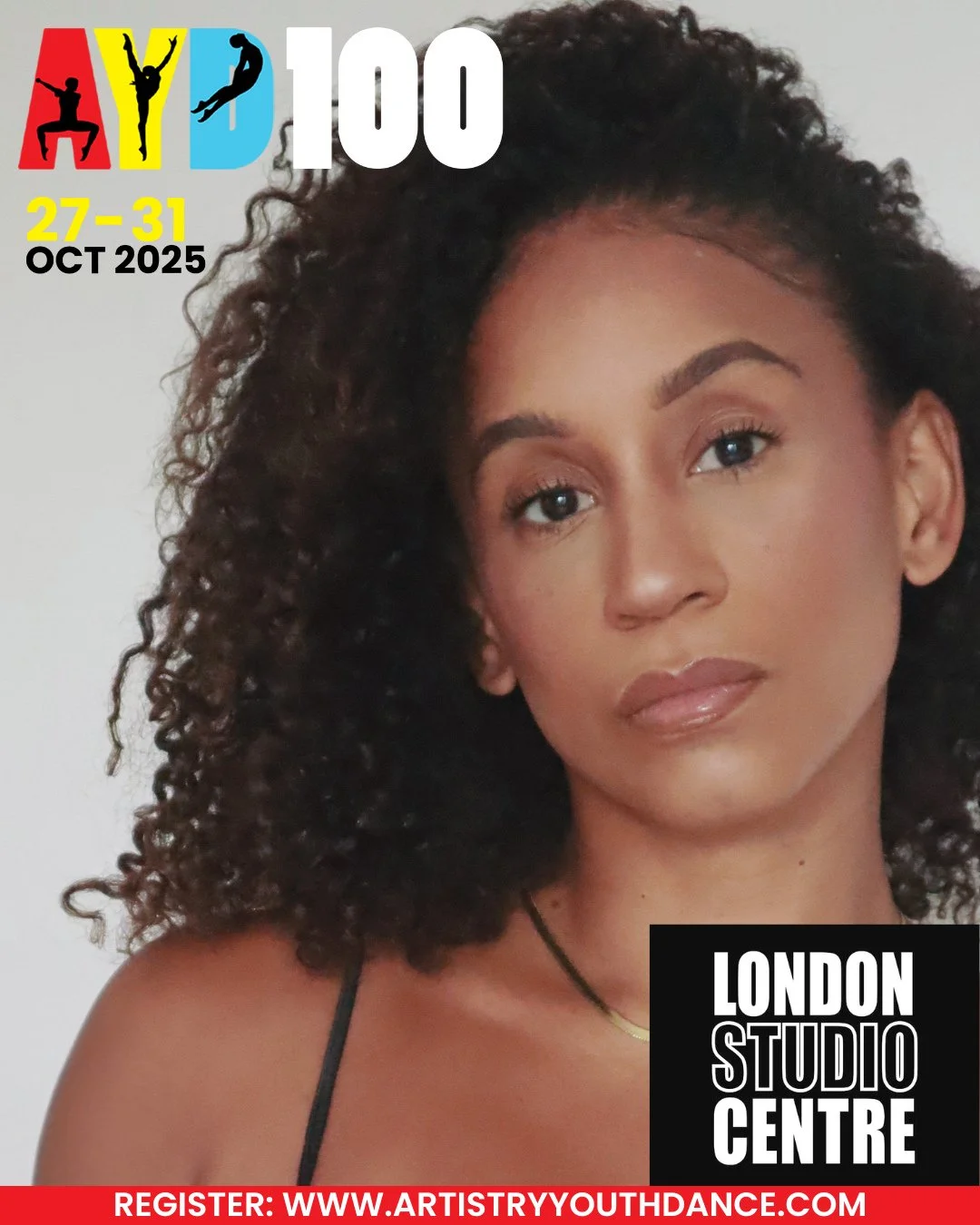 🌟 AYD100 DANCE WORKSHOP &amp; SCHOLARSHIP PROGRAMME 🌟⁠
Mon 27 &ndash; Fri 31 Oct 2025 | Trinity Laban, London | Ages 12&ndash;19⁠
⁠
📢Teaching Artist Announcement⁠
🪩 Teaching Artist: Aleta Thompson @missaletat⁠
AYD100 Partner: @ldnstudiocentre⁠
⁠
