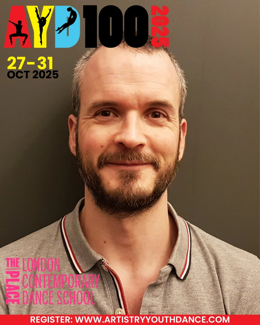 🌟 AYD100 DANCE WORKSHOP &amp; SCHOLARSHIP PROGRAMME 🌟⁠
Mon 27 &ndash; Fri 31 Oct 2025 | Trinity Laban, London | Ages 12&ndash;19⁠
⁠
📢Teaching Artist Announcement⁠
🪩 Teaching Artist: Baptiste Bourgougnon⁠
AYD100 Partner: @theplace⁠
⁠
❤️💛💙⁠
⁠
Are
