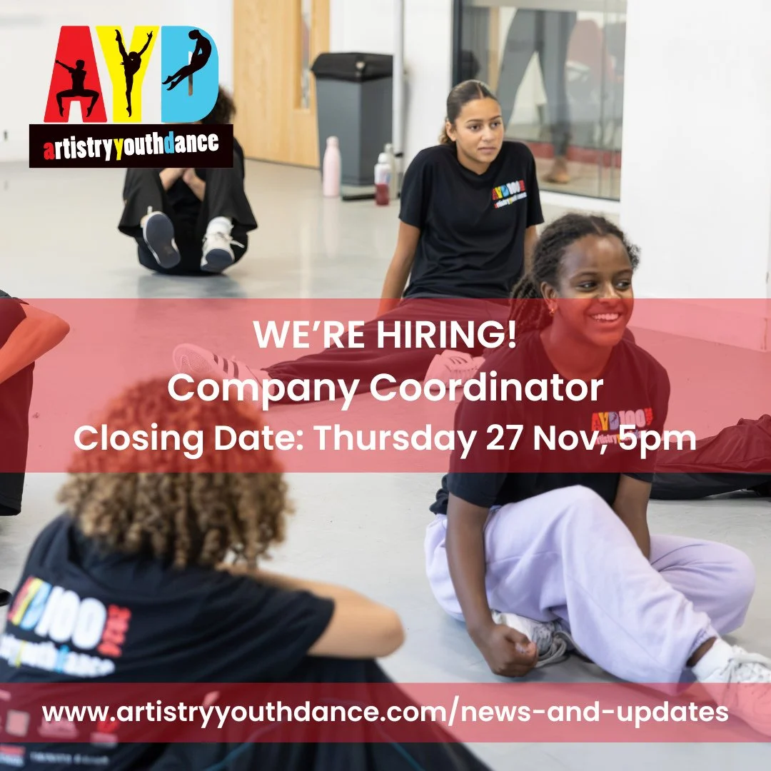 📢 We&rsquo;re Hiring! Join the Artistry Youth Dance team as our Company Coordinator 🎉⁠
⁠
Are you passionate about youth dance and ready to make a difference? This part-time role (2&ndash;3 days per week, including Sundays) supports our exciting pro