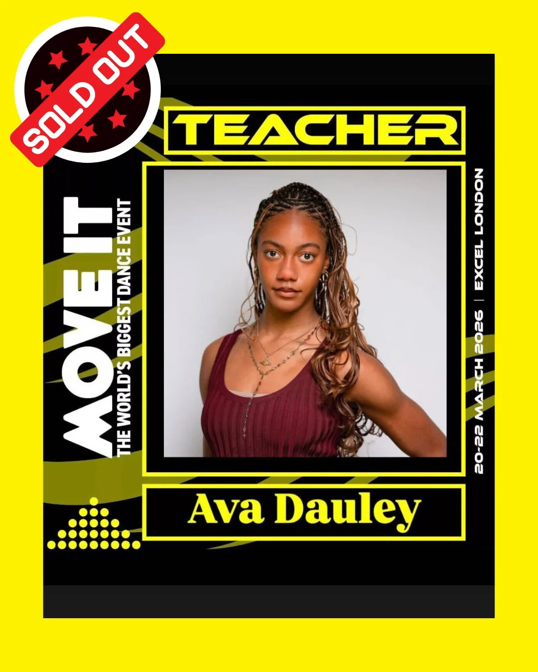 Join us in celebrating AYD senior company dancer Ava Dauley in selling out her dance workshop at MOVE IT 2026!⁠
⁠
Ava Dauley, 18, is a Contemporary, Jazz and Ballet dancer from London whose passion for movement began at an early age.⁠
⁠
Having traine