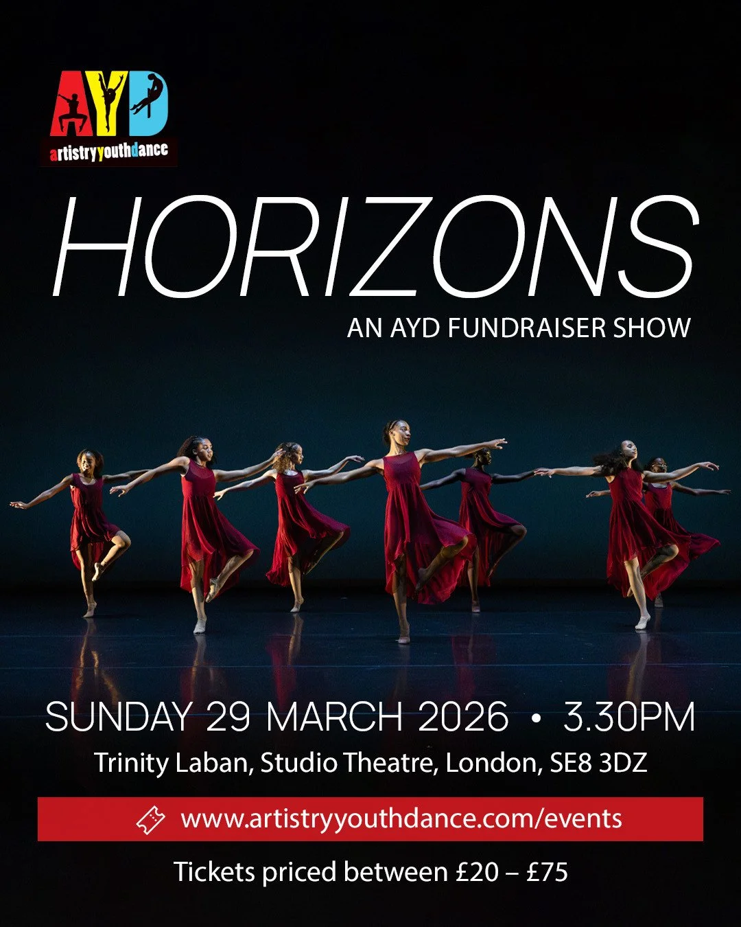 TWO MORE DAYS TO GO!⁠
⁠
All ticket sales go towards getting 10 of our dancers to Australia for a trip of a lifetime. Thank you for supporting our dancers to make this possible.⁠
⁠
HORIZONS, an AYD Fundraiser Show ✨ ⁠
⁠
Artistry Youth Dance are headin