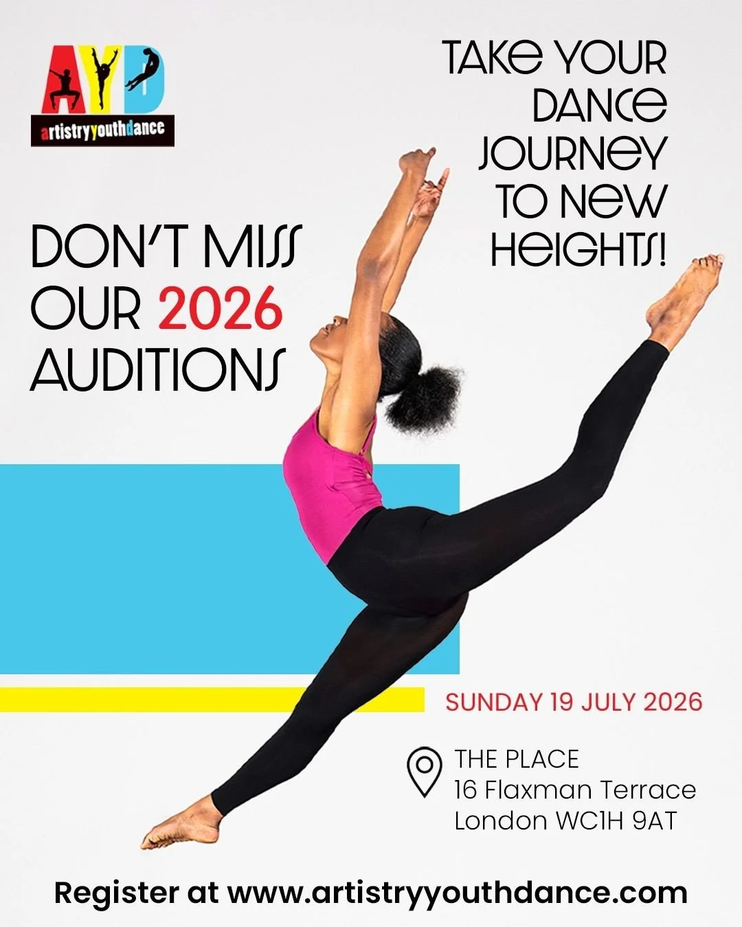 DON&rsquo;T MISS OUR 2026 AUDITIONS ⁠
SUNDAY 19 JULY 2026 ⁠
APPLY NOW! ⁠
⁠
Are you aged 12-19 of African and Caribbean heritage? ⁠
Come train, perform and shine with one of London&rsquo;s award-winning youth dance companies. ⁠
⁠
Sunday 19 July 2026 (
