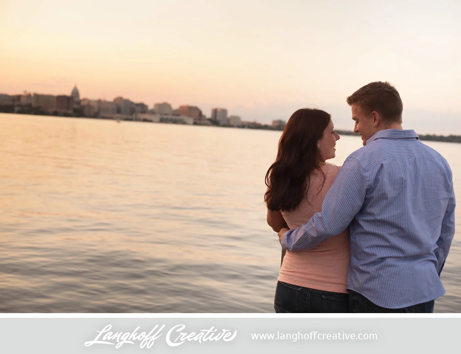 I asked them what they were most looking forward to about being married. Their response was perfect. "Having a best friend by my side through every step of life, making memories with our future family, going new places and trying new things."