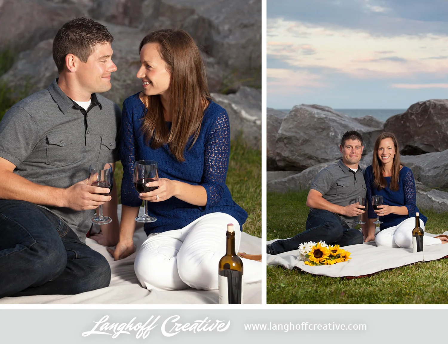 Adam said, "We have been on a couple romantic trips, one to Michigan and one to California." Michelle loves their trips together. "Of course I loved our Cali trip this past May...right after we got engaged. We did Napa/Sonoma, San Fran and Lake Tahoe. It was all of our favorite things: wine, great food, sight seeing, family, outdoors and each other.... All in one trip."