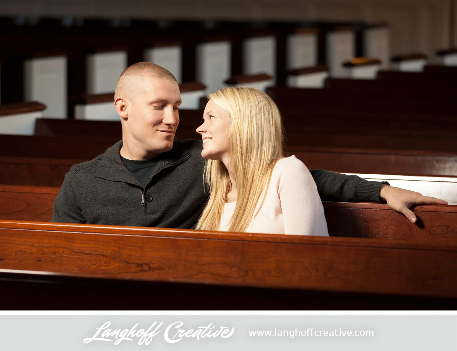 This is the very place where PJ and Sarah will be married this June—the Elmhurst College Chapel. I love that they had their engagement session in the same location! It was such a happy, foreshadowing moment for them. They spent a great deal of their relationship living four hours apart. "Excitement" over getting married & being together is probably an understatement.