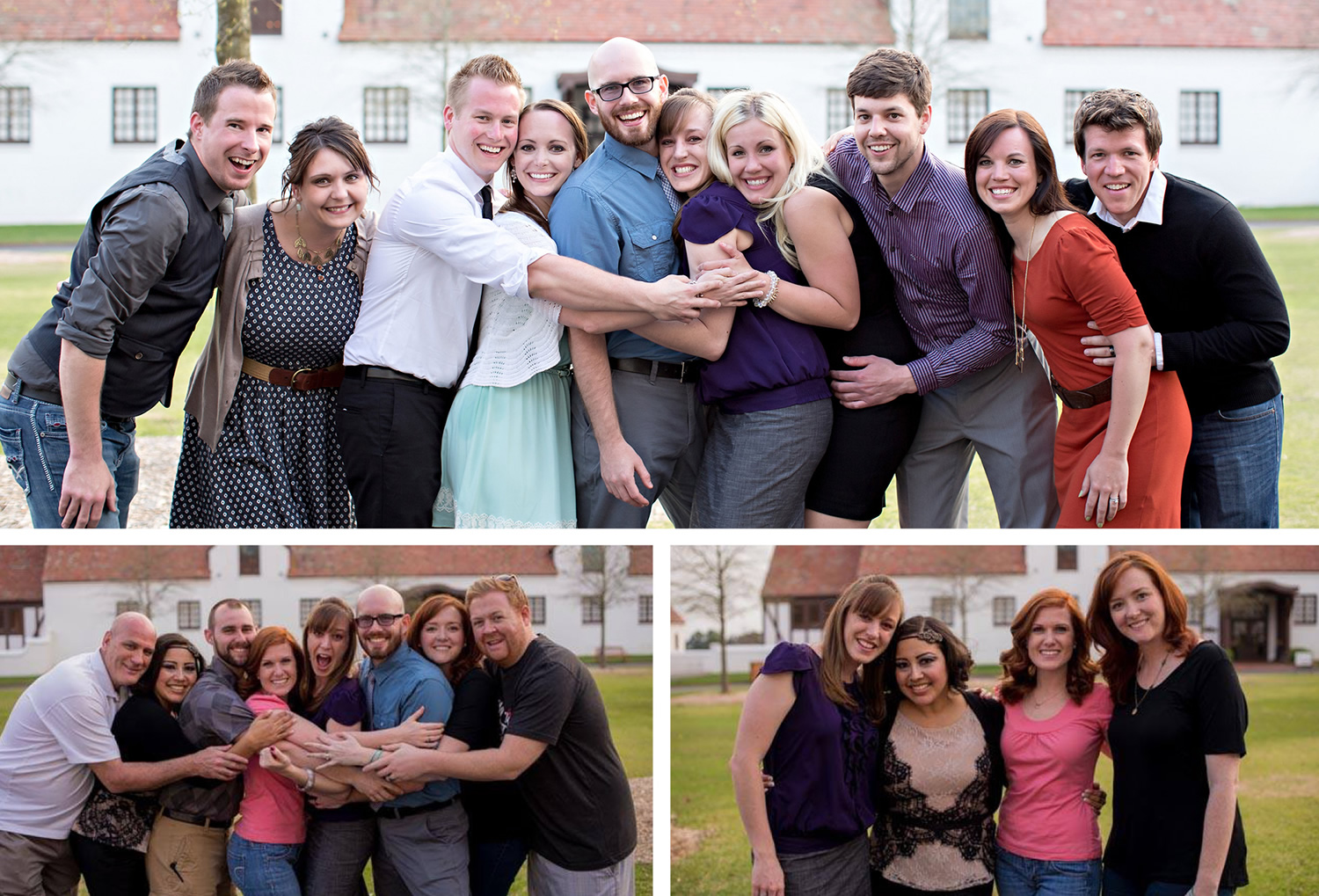 Photo compliments: Upper from Studio Elle & Katelyn James Photography , lower from Bella lei Couture The two lower shots there feature our small group from CONNECT 2013—all of us returned! Reunion pic. :)