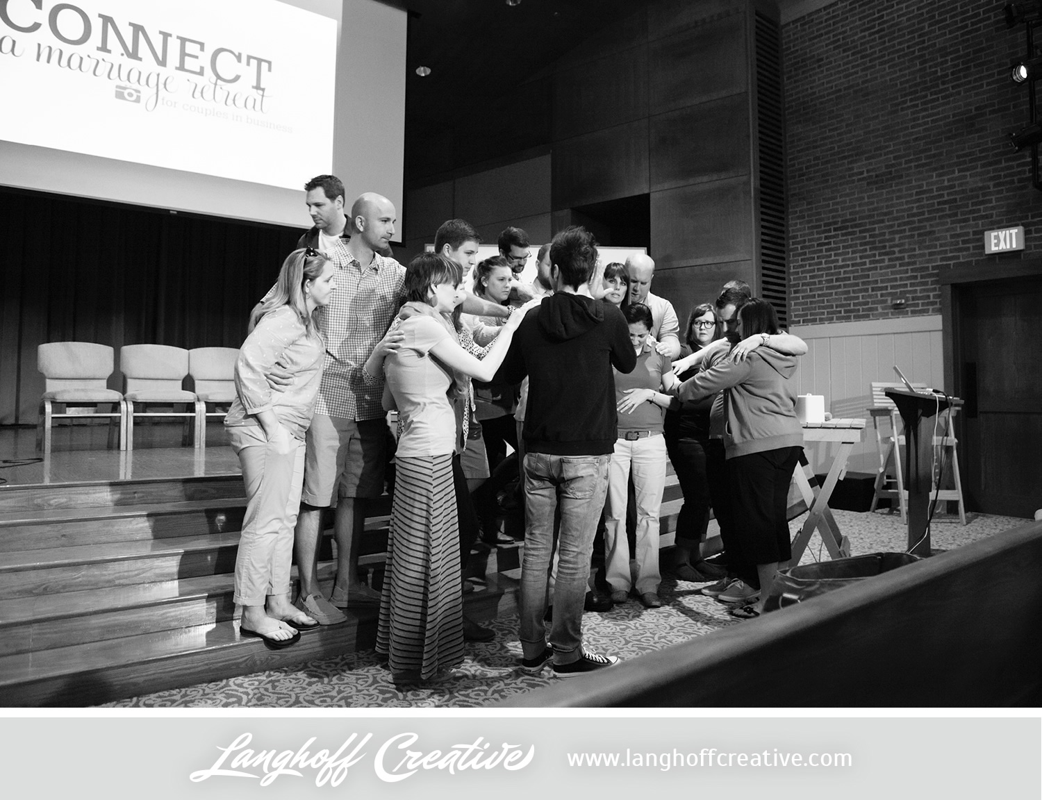 One of the highest points of CONNECT is definitely hearing from couples who experienced complete transformation and restoration in their marriages because of what God taught them during their time there. There weren't many dry eyes in the house during this touching moment of prayer over one particular couple. Amazing! 