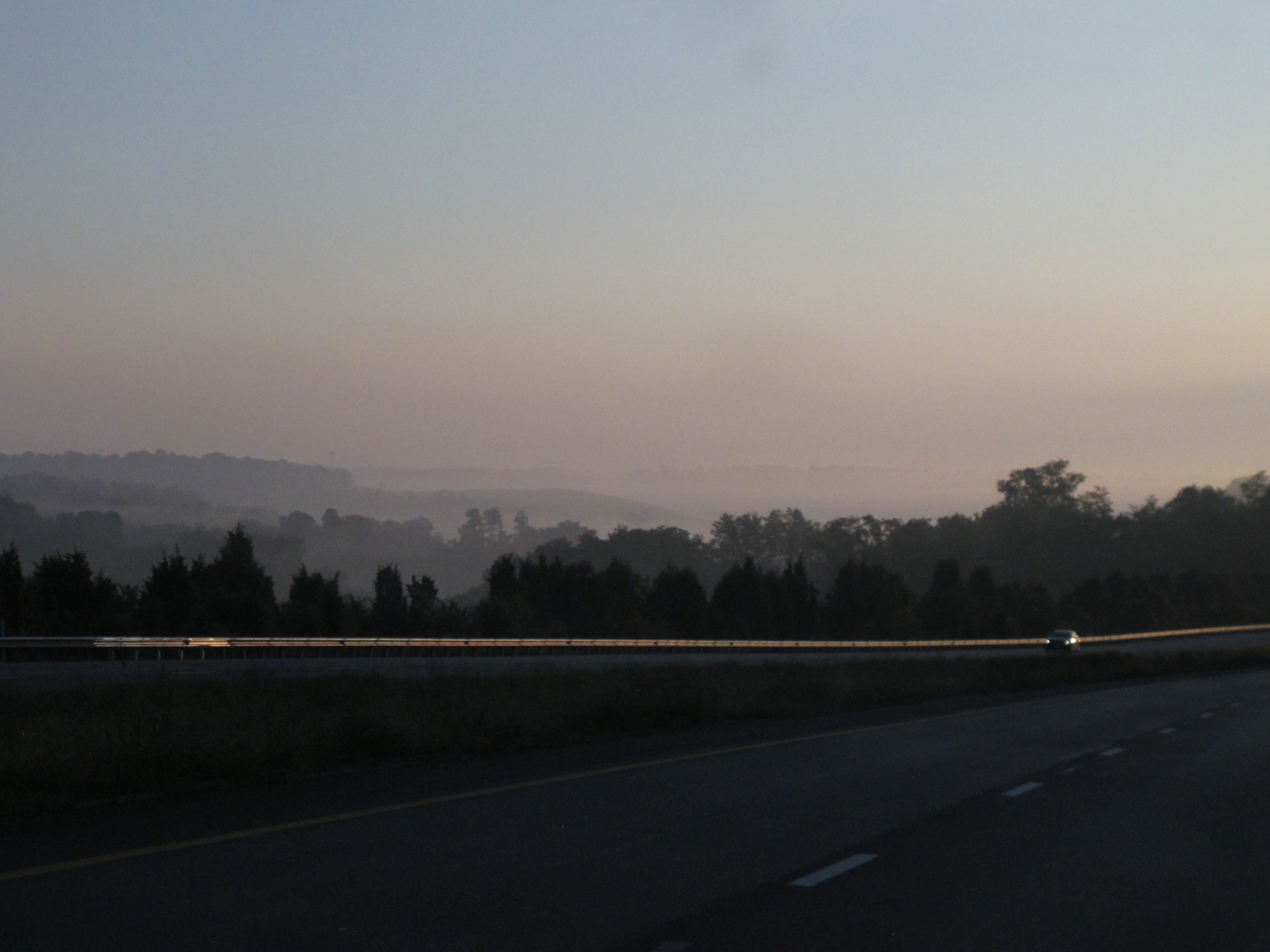  Misty mountains on day 2 of our drive. 