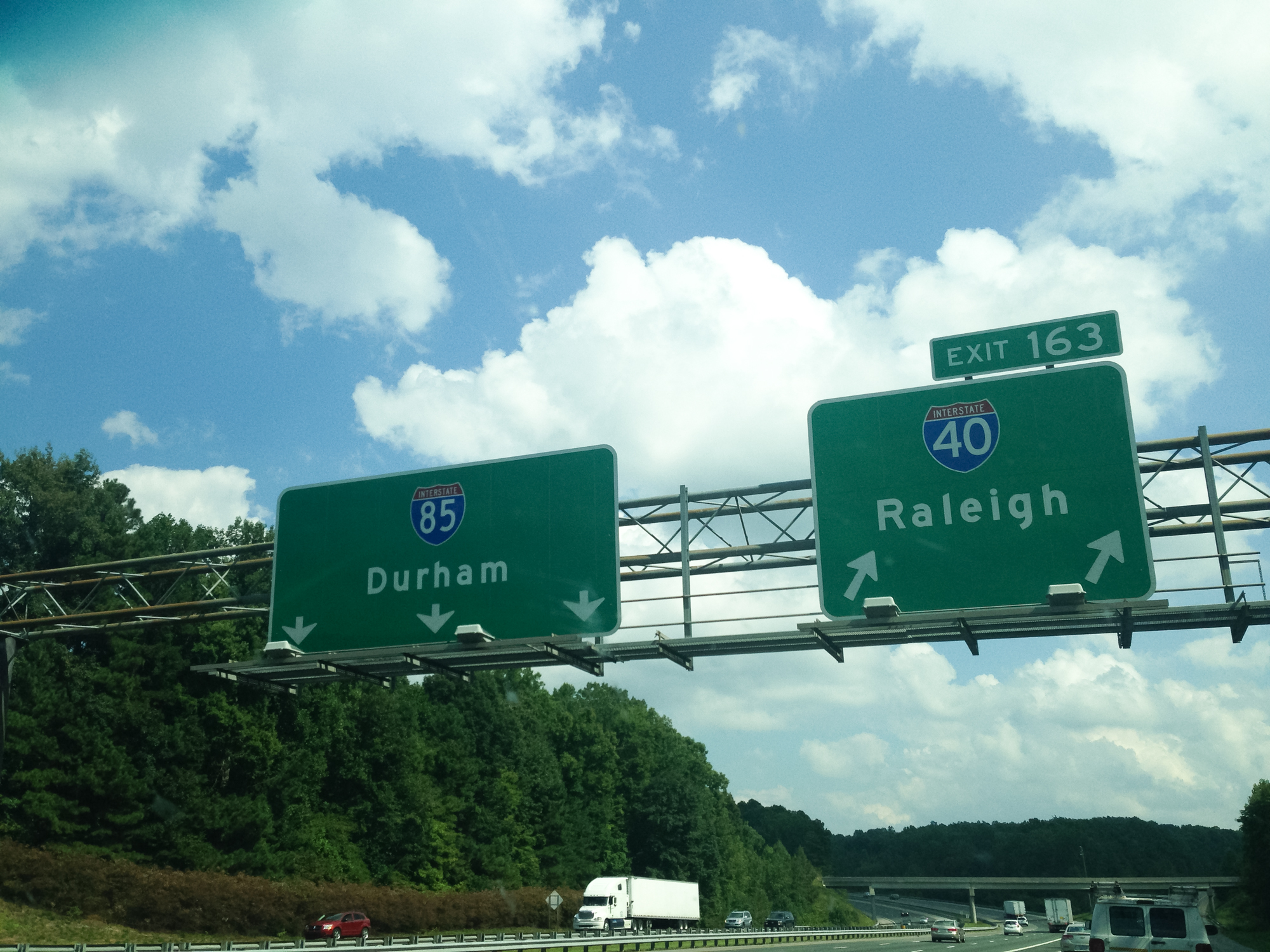  "Home stretch" to Raleigh. At this point, we were beyond excited! 