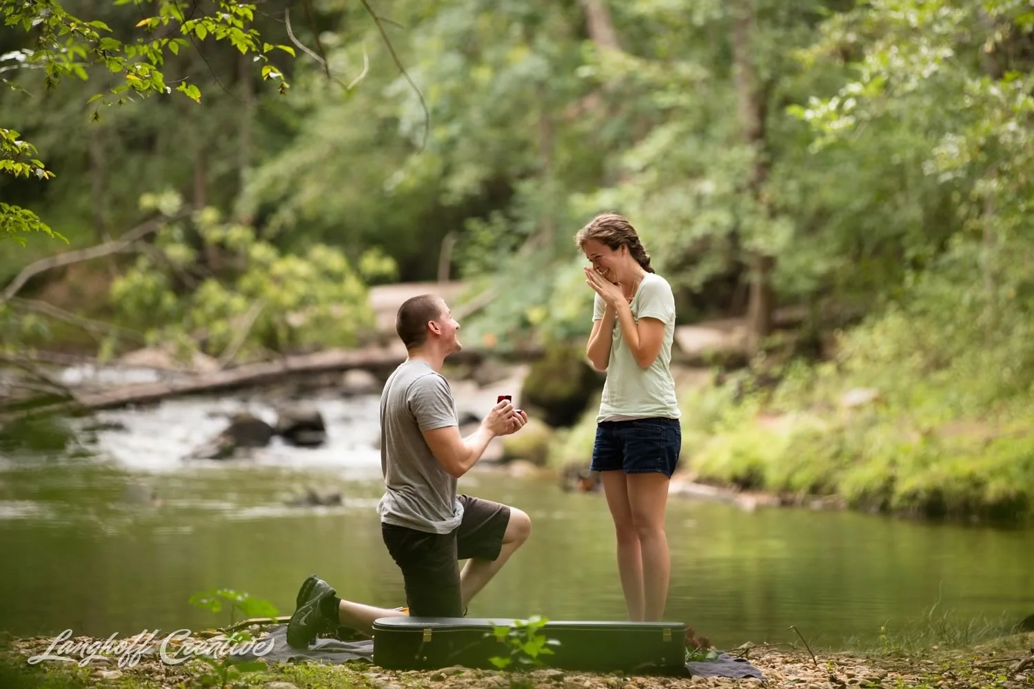 Patrick's Surprise Proposal to Christen | Raleigh Engagement