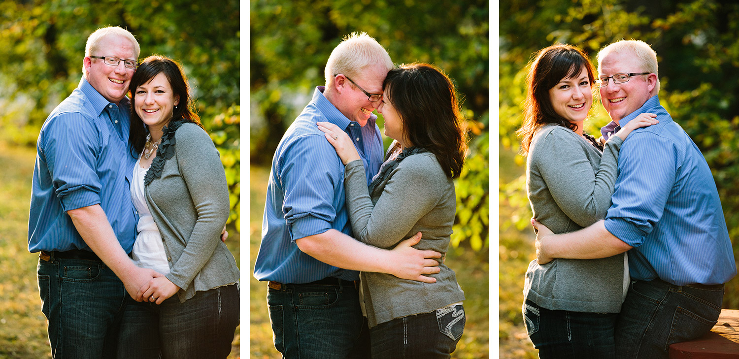 brainerd lakes fall engagement session