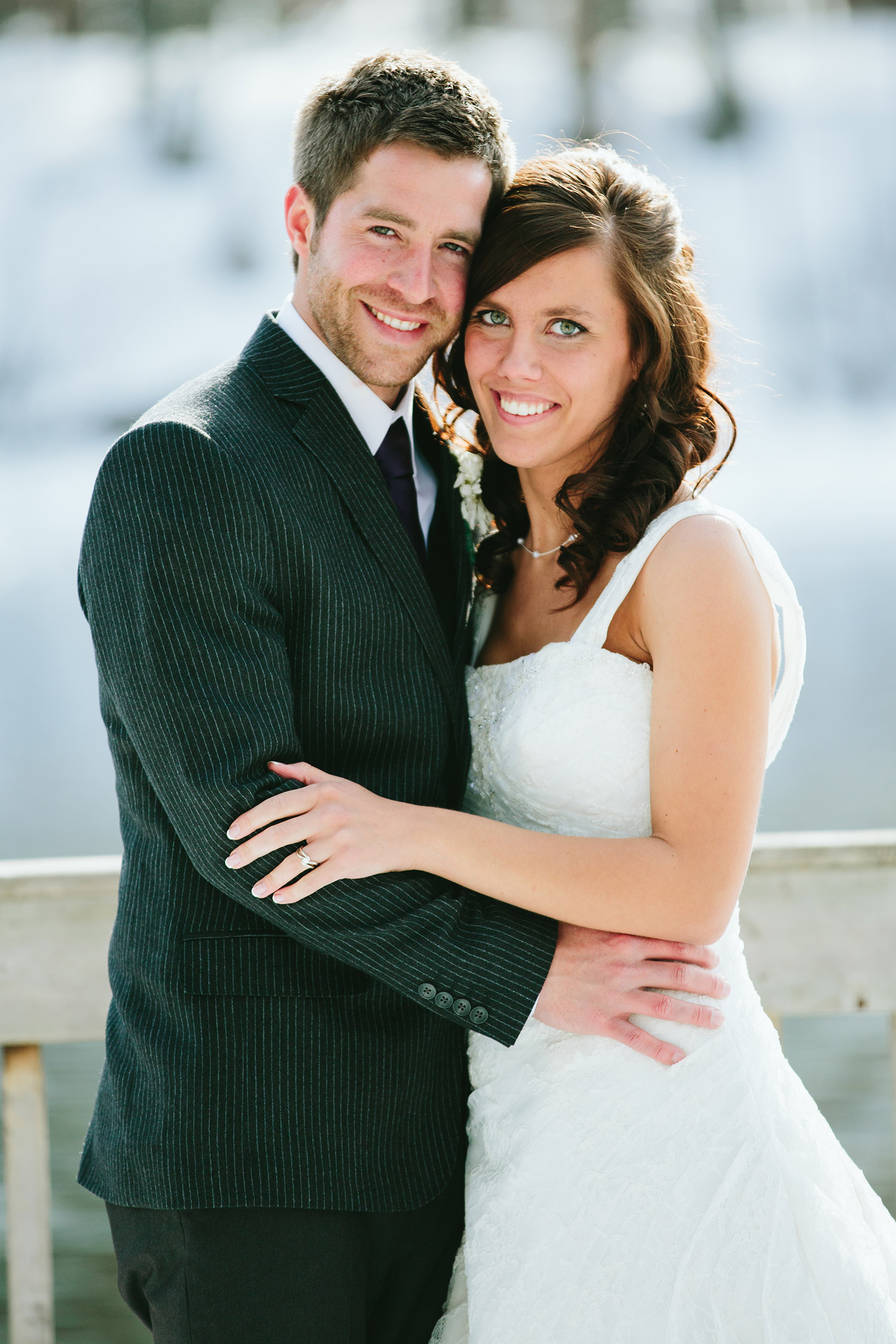 outdoor minnesota wedding at whitefish chain of lakes in northern, mn