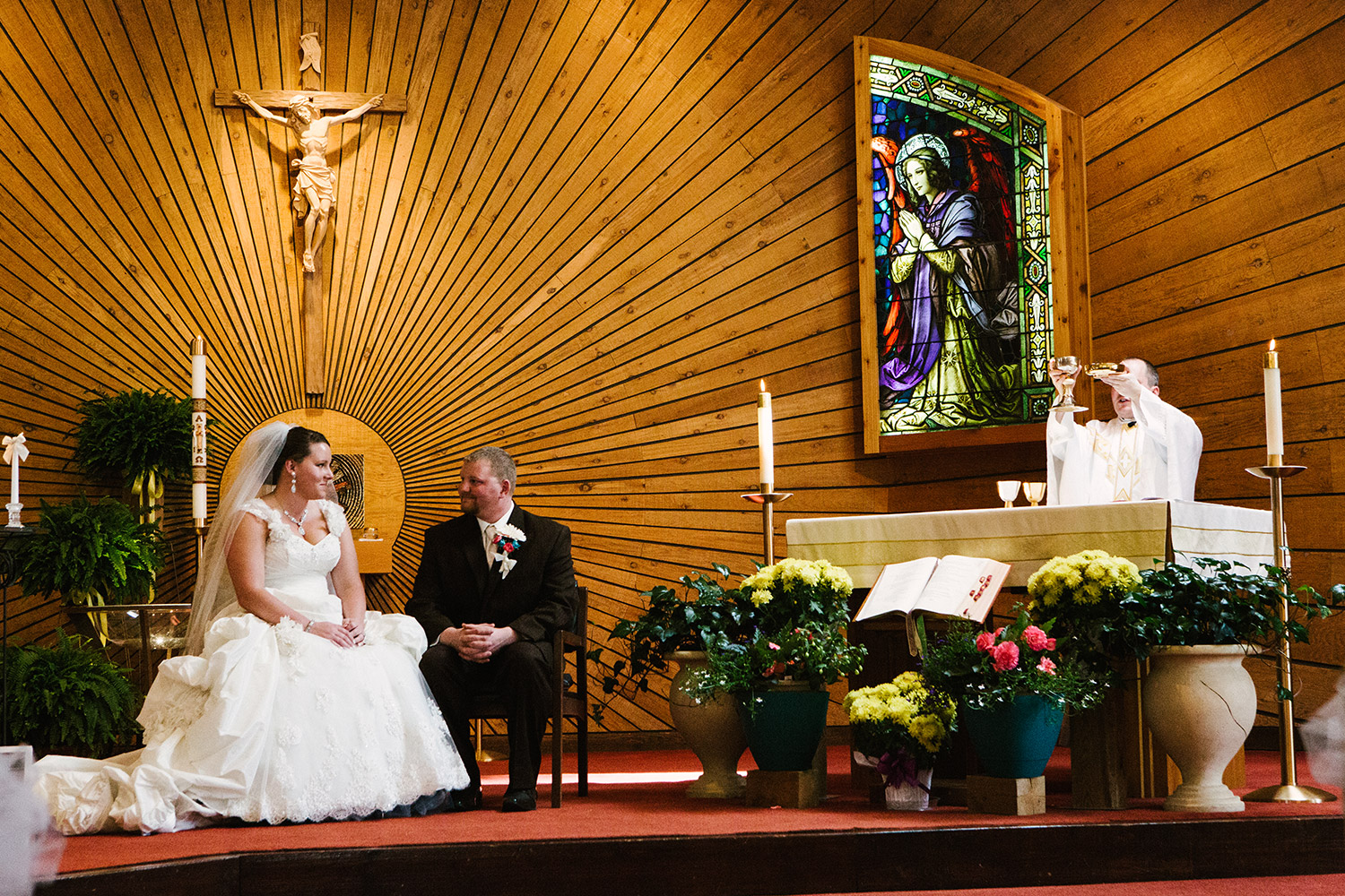 Saint Christopher's Nisswa Wedding and Cragun's Resort Reception