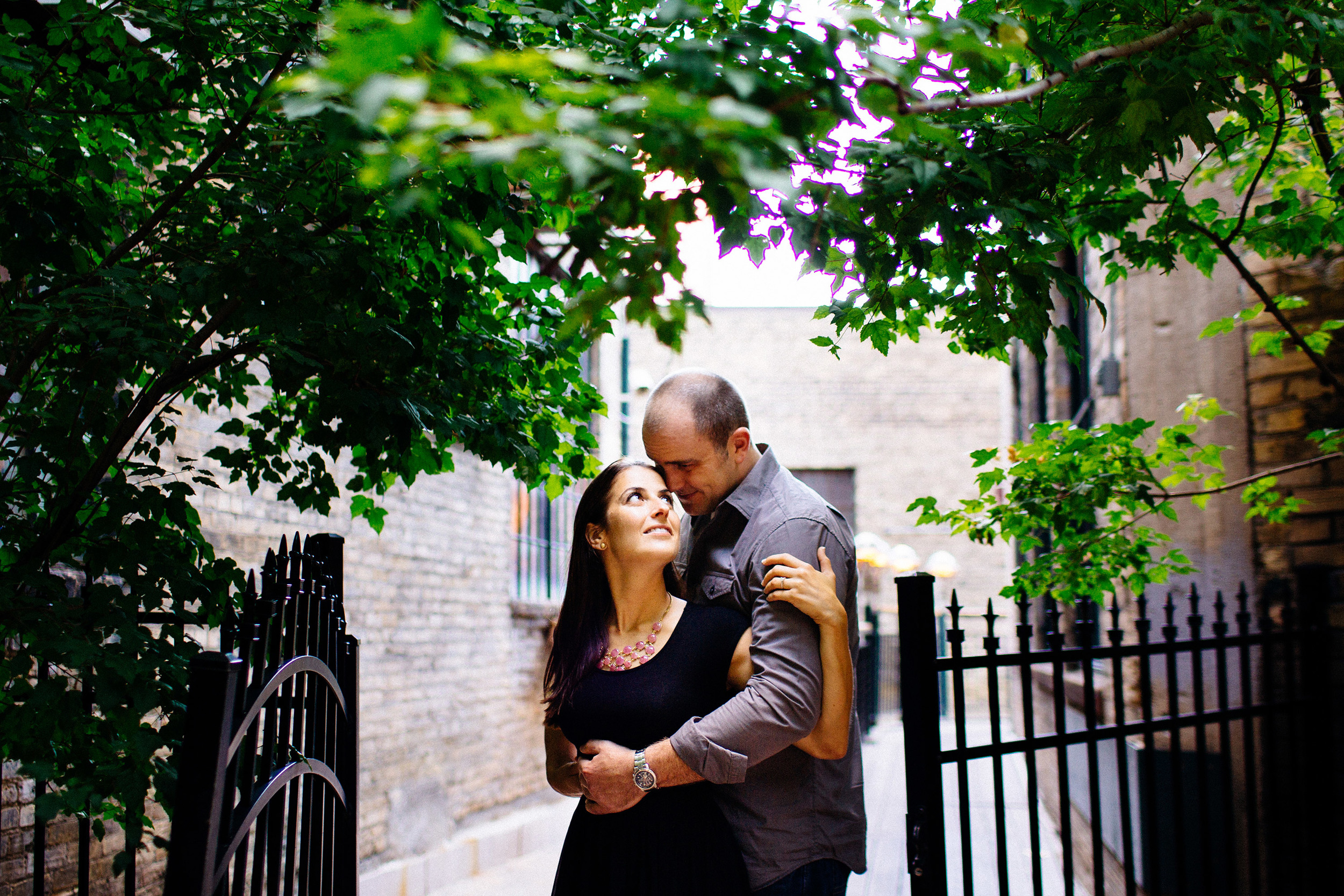 Minneapolis Engagement Session: Saint Anthony and First Avenue