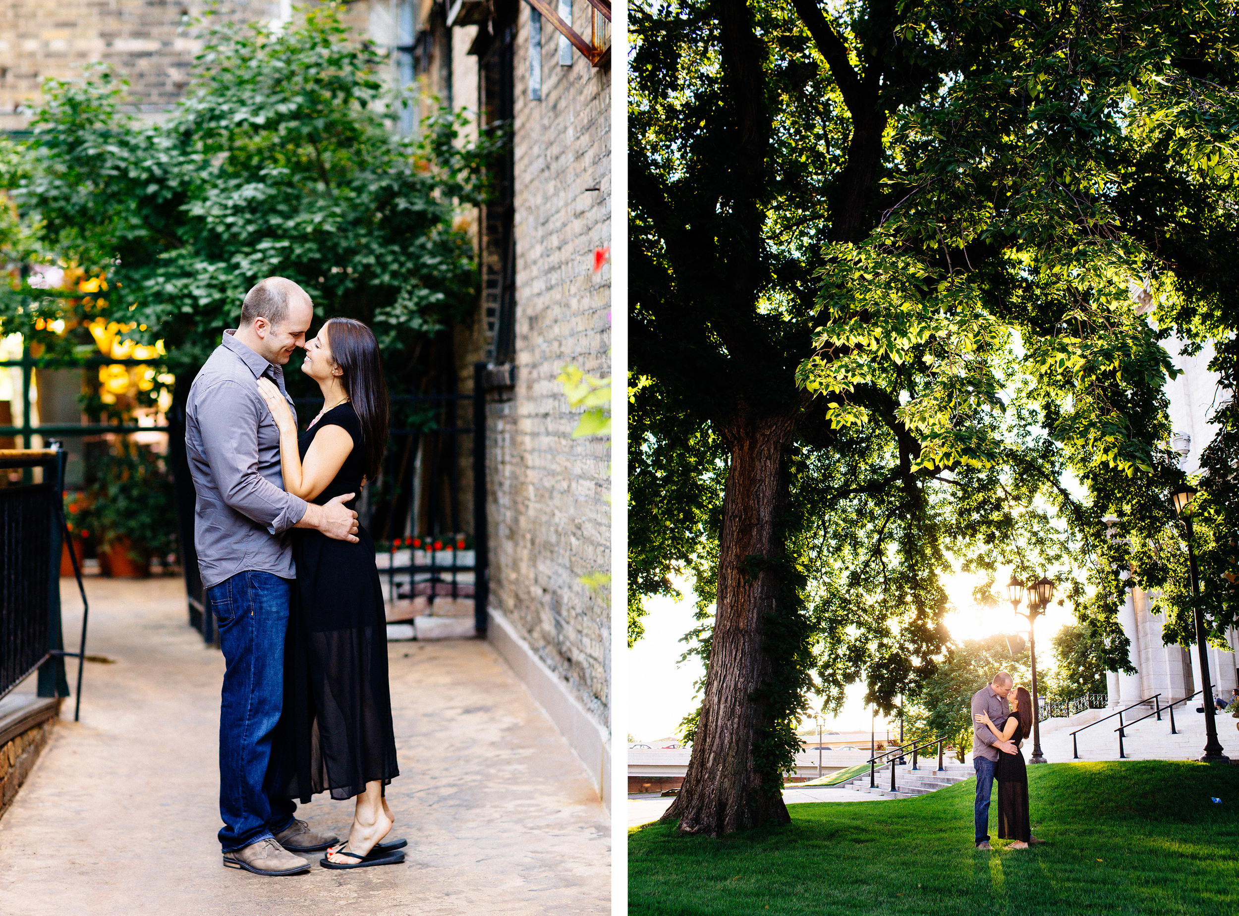 Minneapolis Engagement Session: Saint Anthony and First Avenue