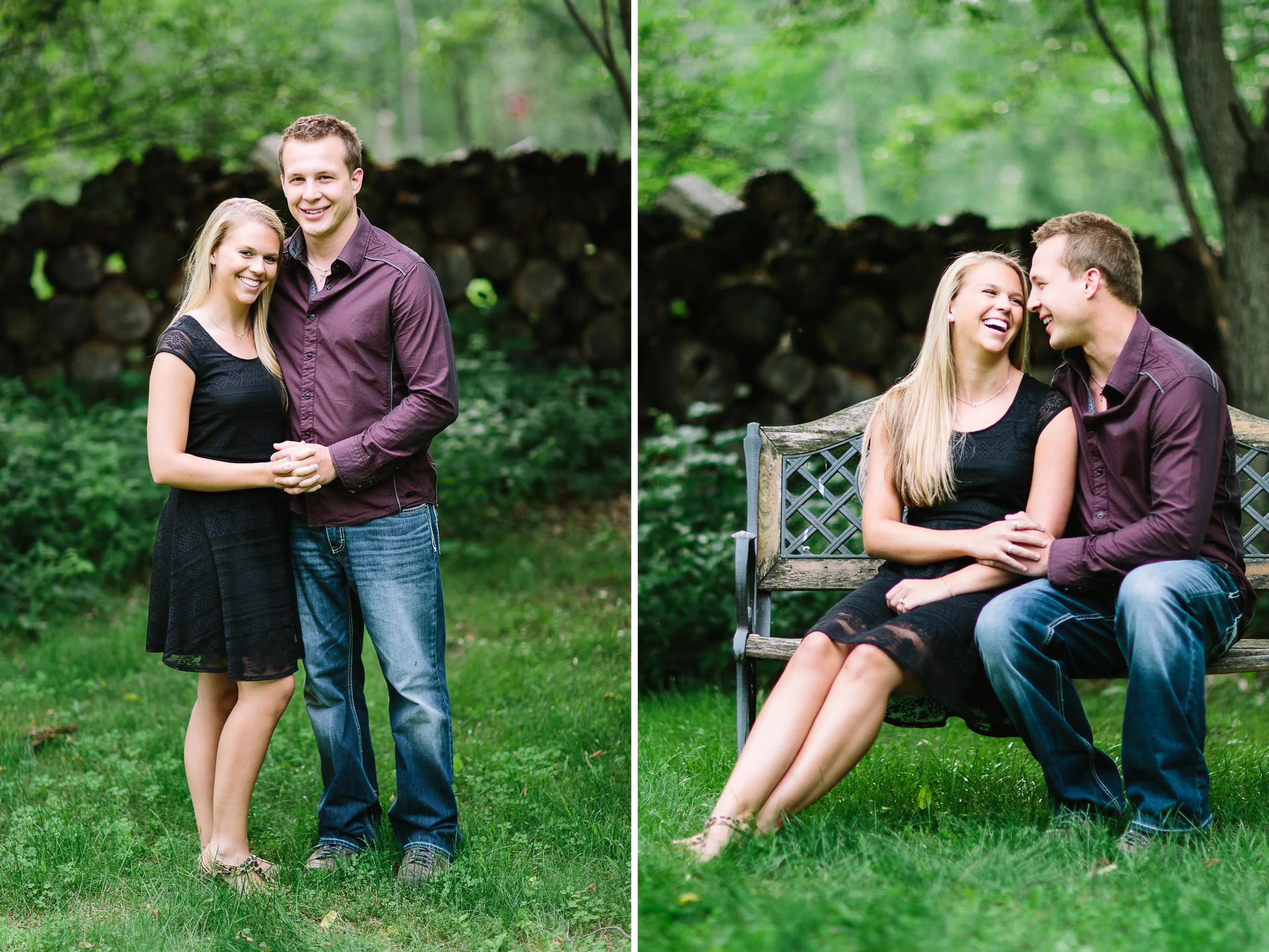 A summer engagement session at Grand View Lodge in Nisswa, MN
