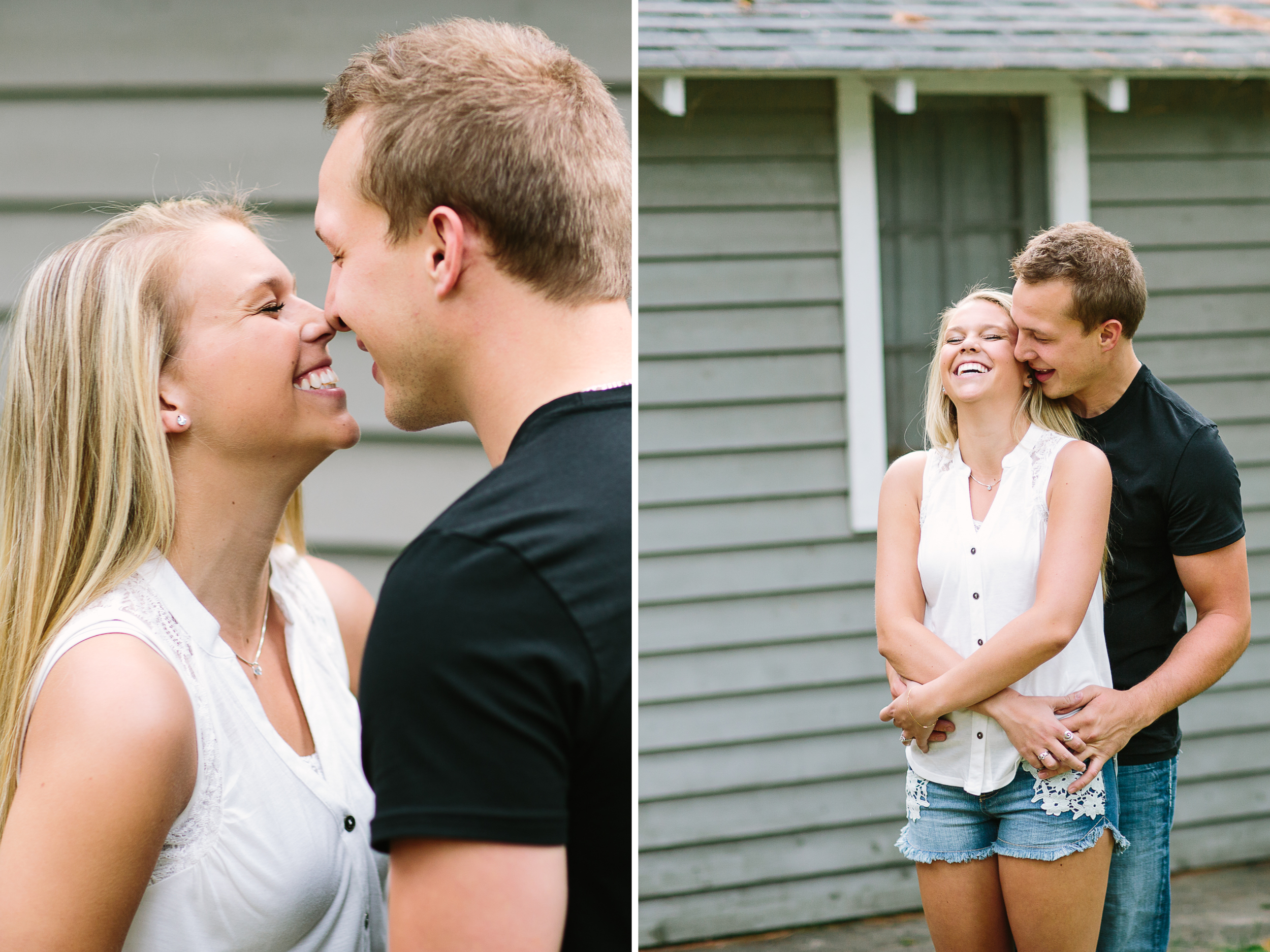 A summer engagement session at Grand View Lodge in Nisswa, MN