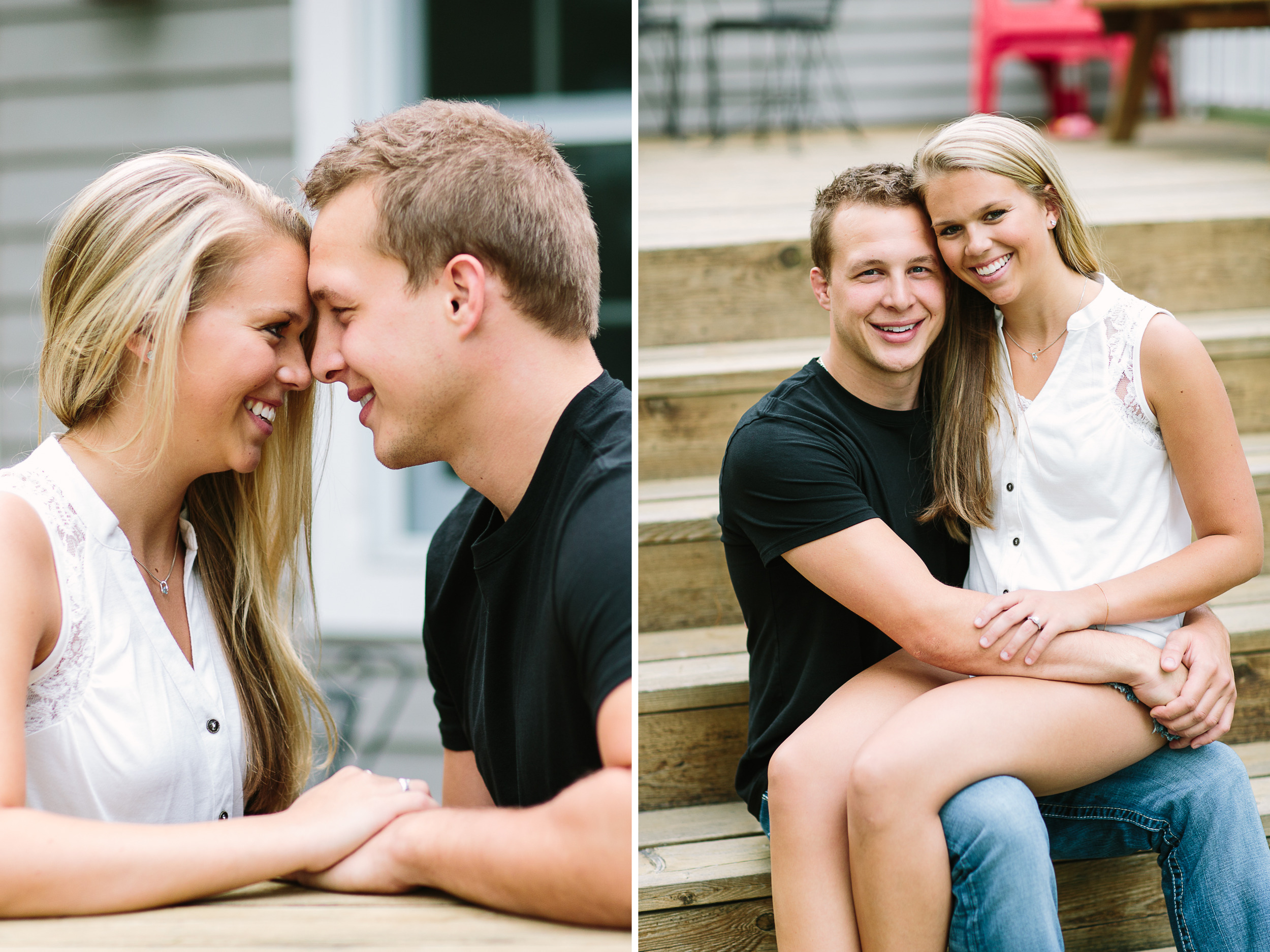A summer engagement session at Grand View Lodge in Nisswa, MN