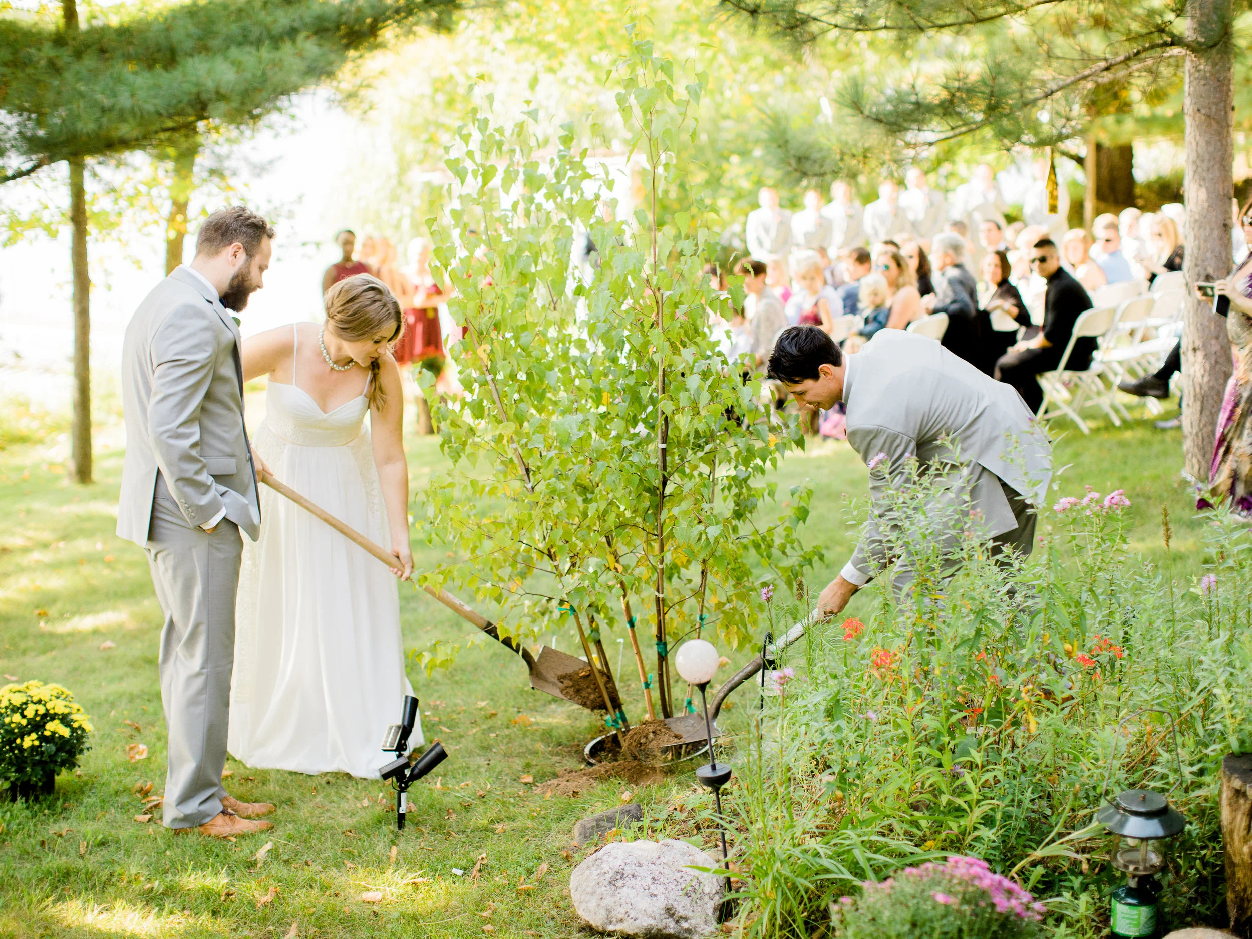 Minnesota Lakeside destination wedding near Brainerd