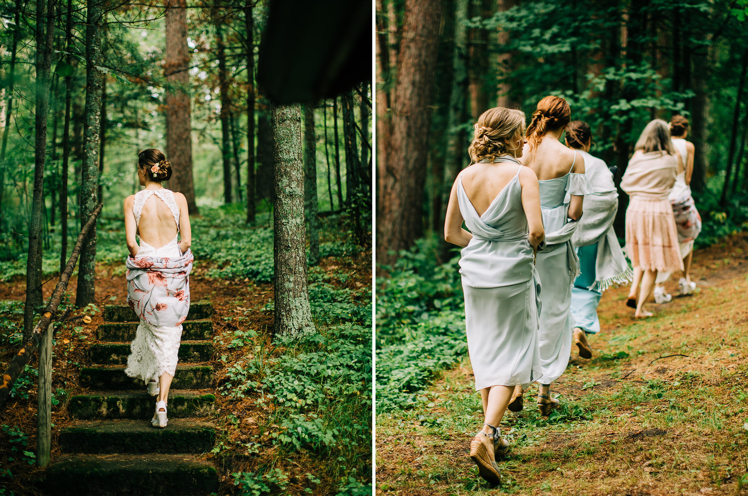 Minnesota wedding at the Couple's Cabin in Northern, MN