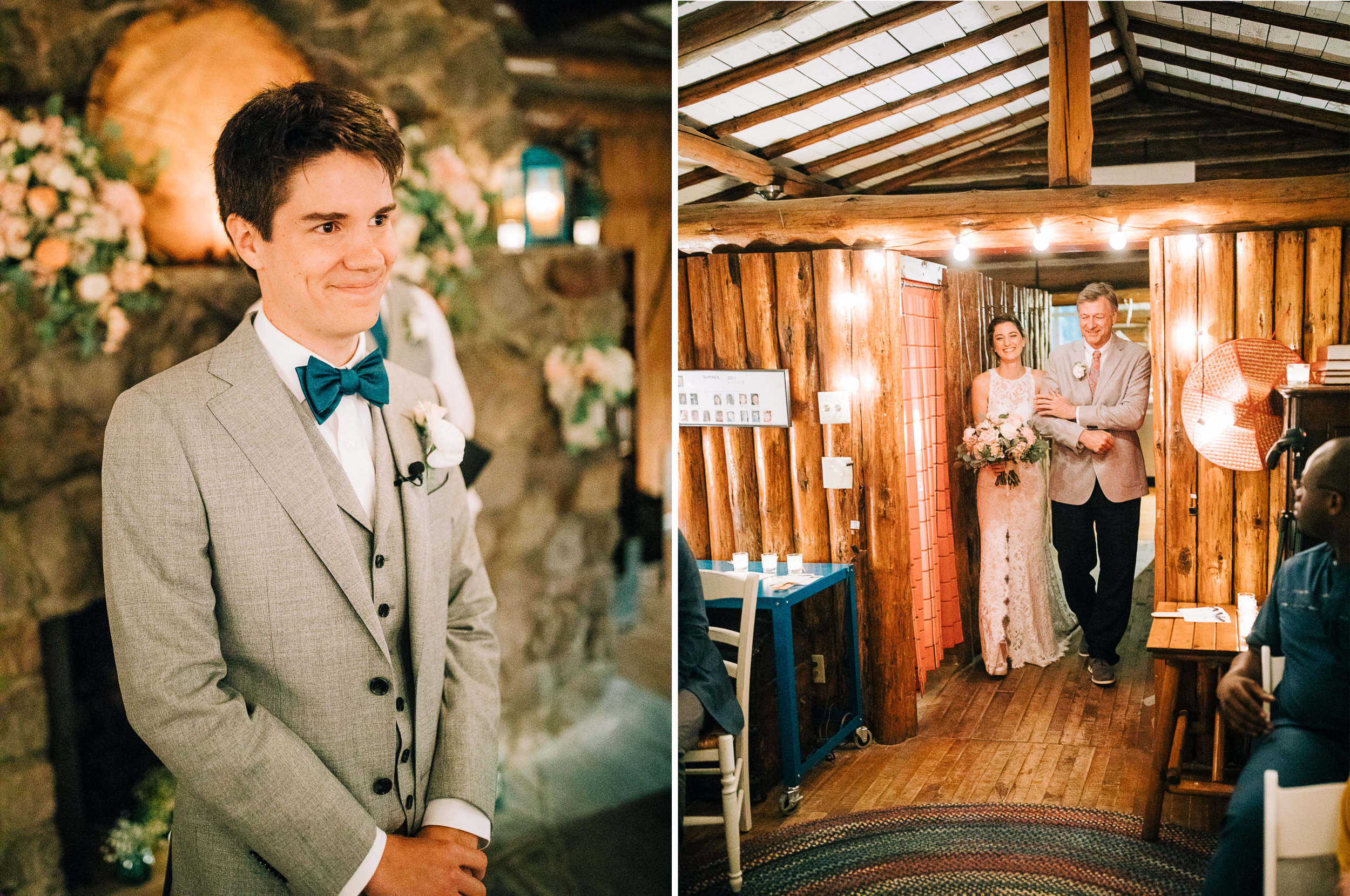 Minnesota wedding at the Couple's Cabin in Northern, MN