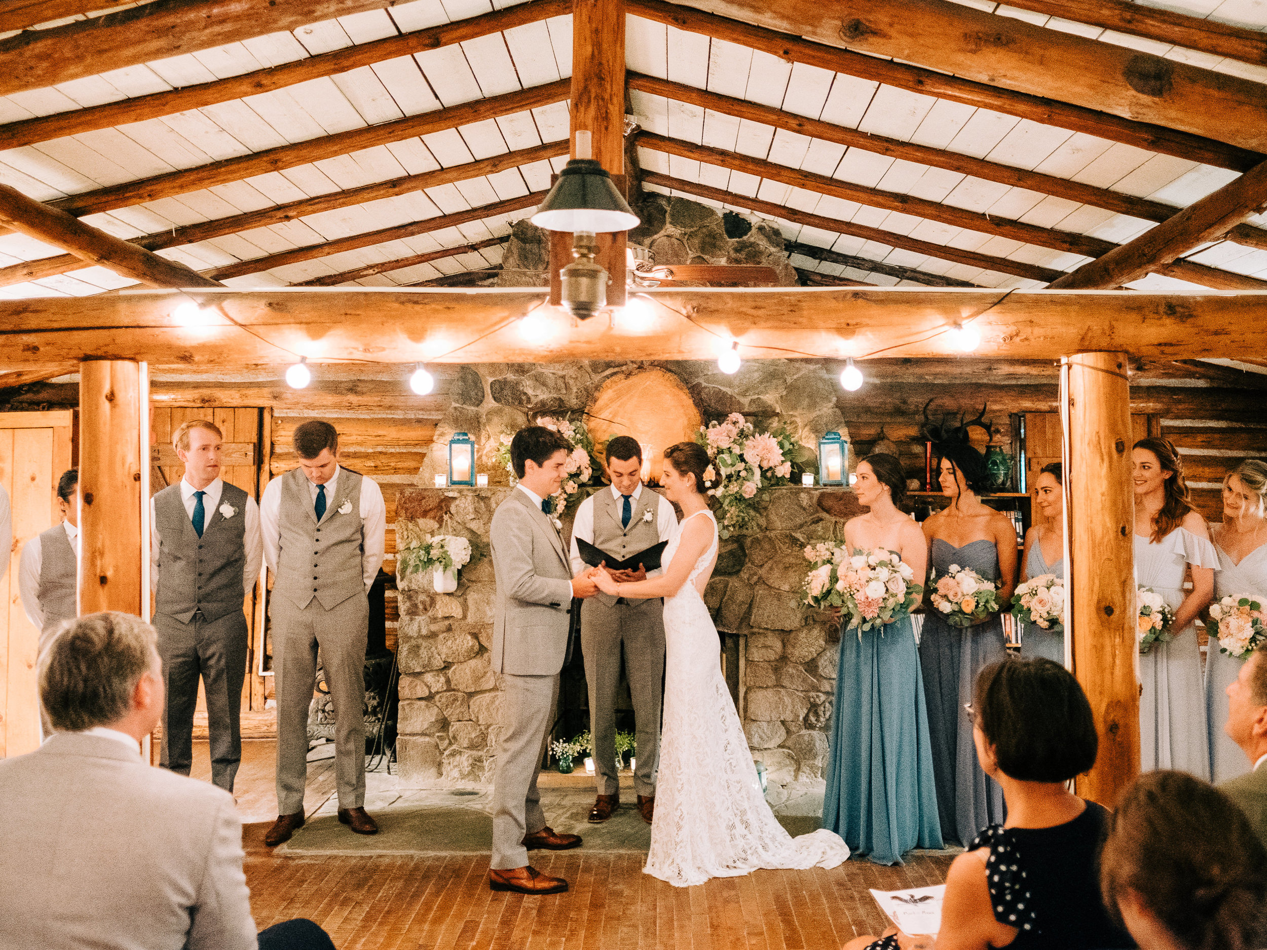 Minnesota wedding at the Couple's Cabin in Northern, MN