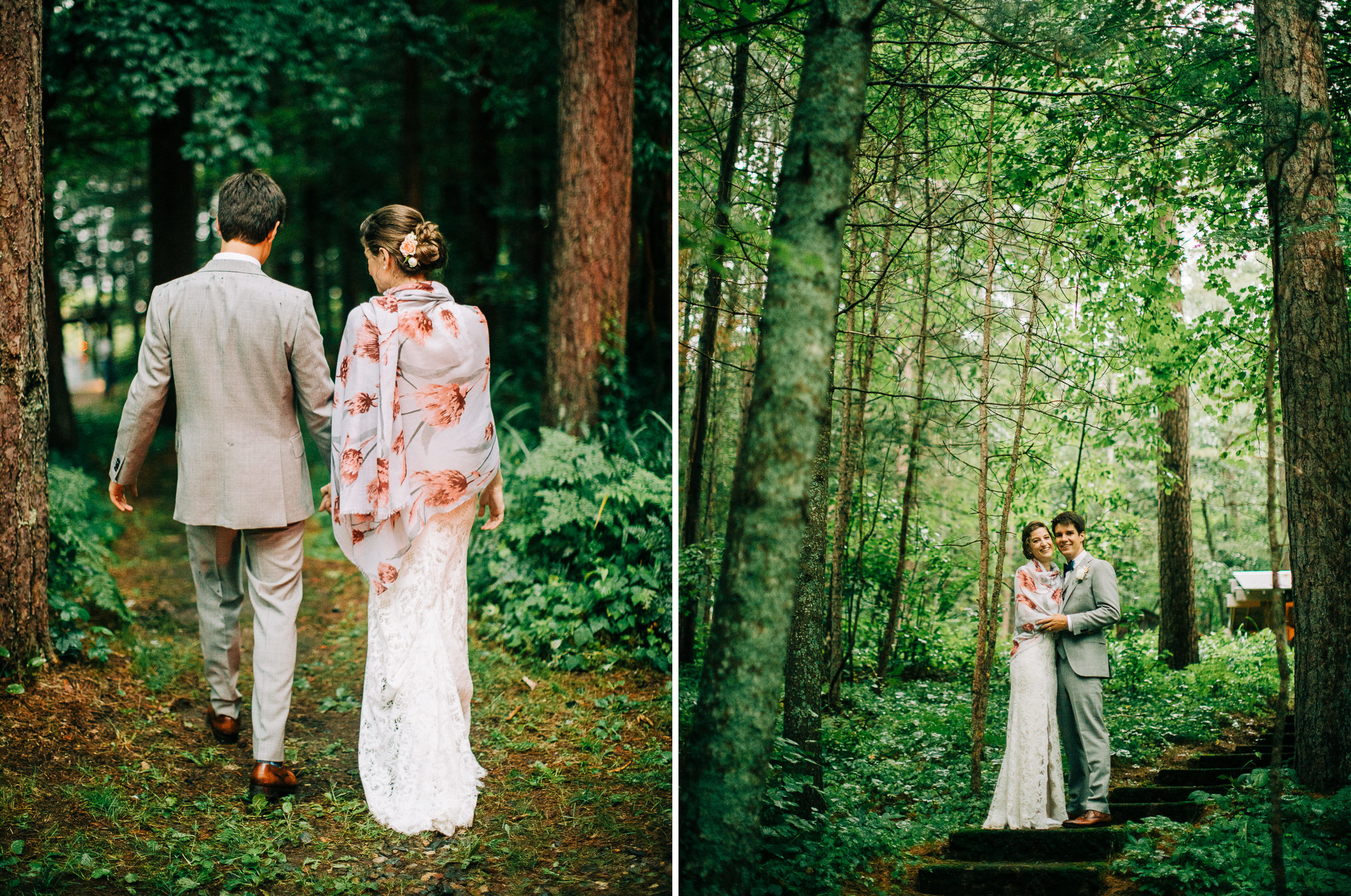 Minnesota wedding at the Couple's Cabin in Northern, MN