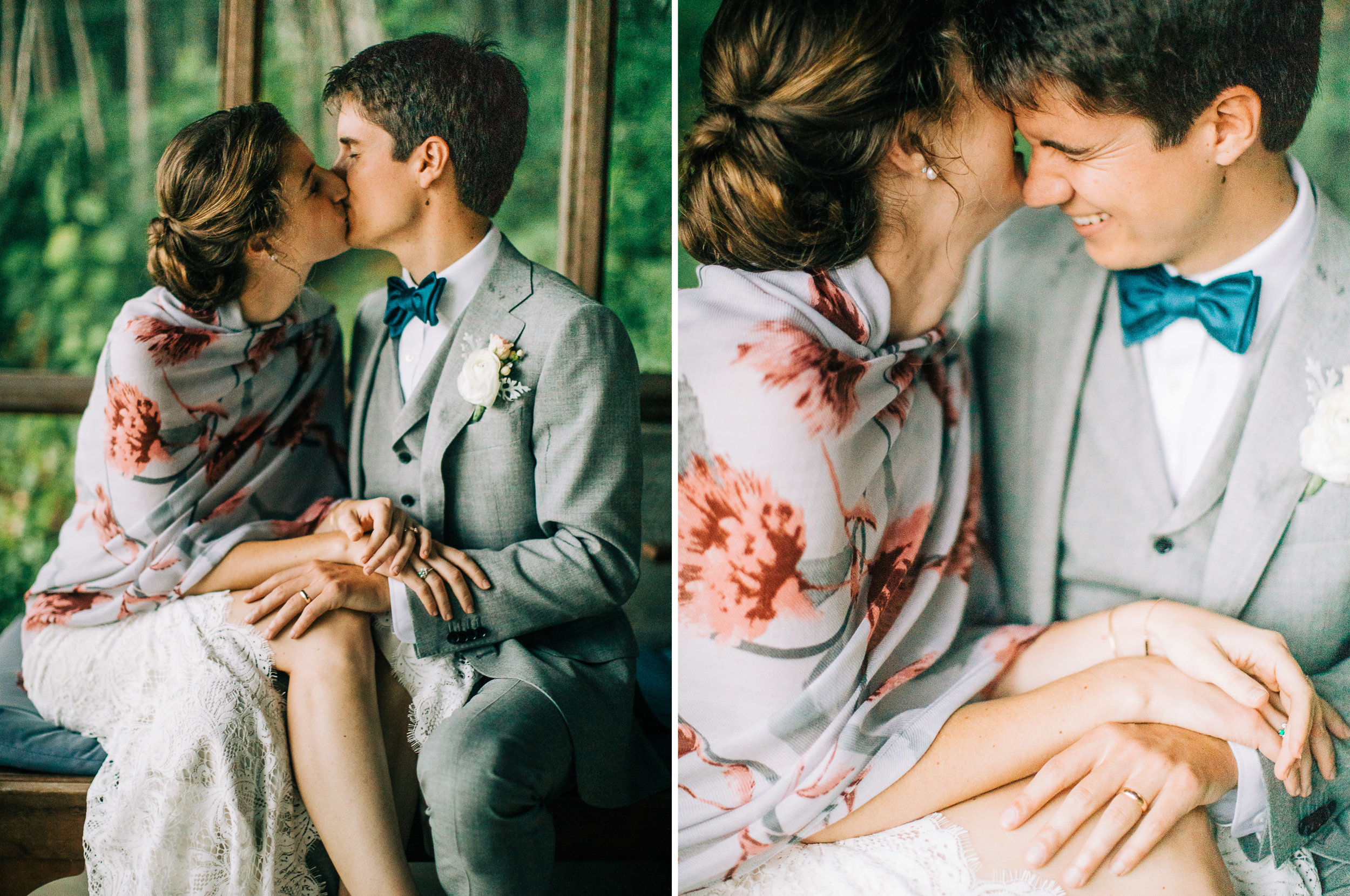 Minnesota wedding at the Couple's Cabin in Northern, MN