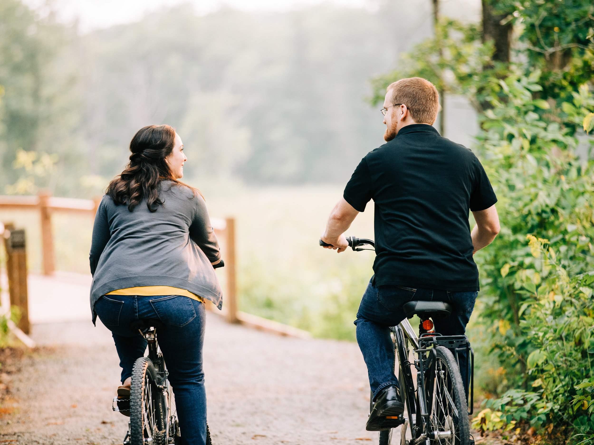 Brainerd Minnesota Summer Bike Engagement Session