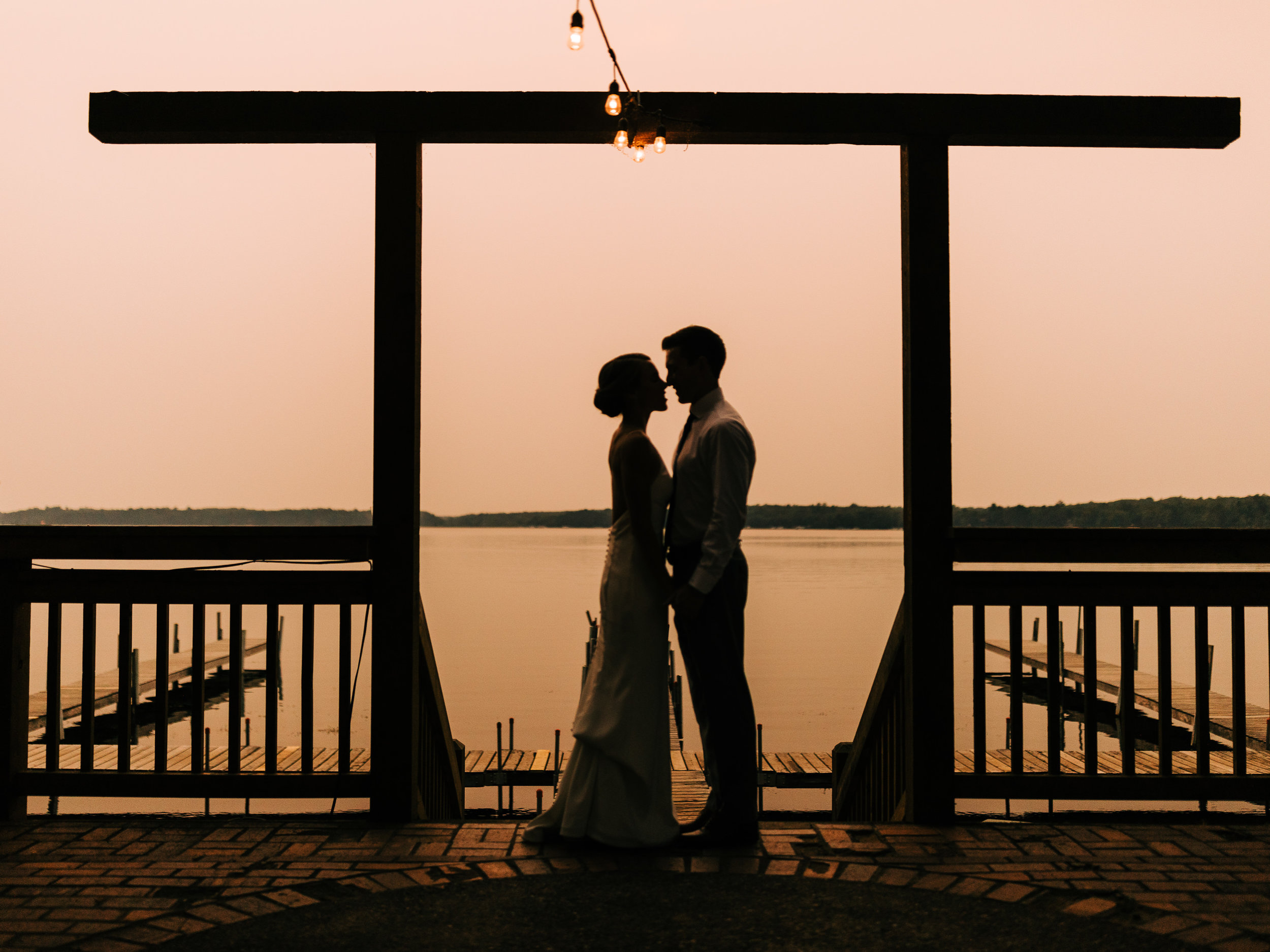 Lakeside Patio Wedding at Manhattan Beach Lodge in Crosslake, MN