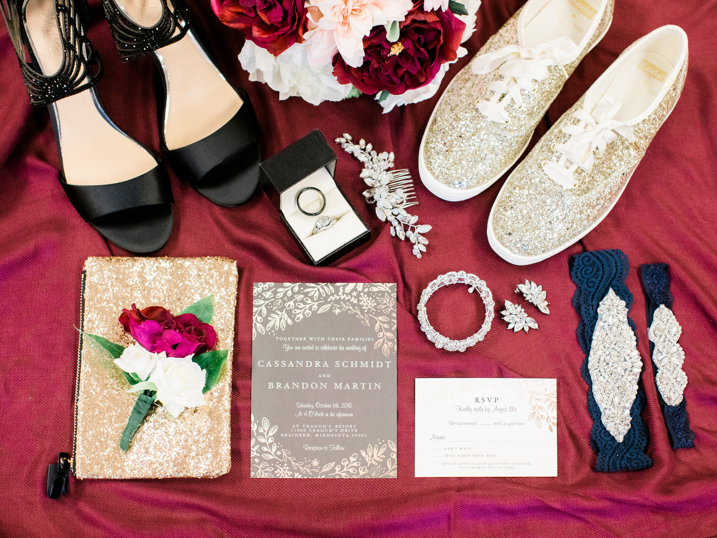 Cragun's Resort Fall Wedding on Gull Lake in Brainerd MN