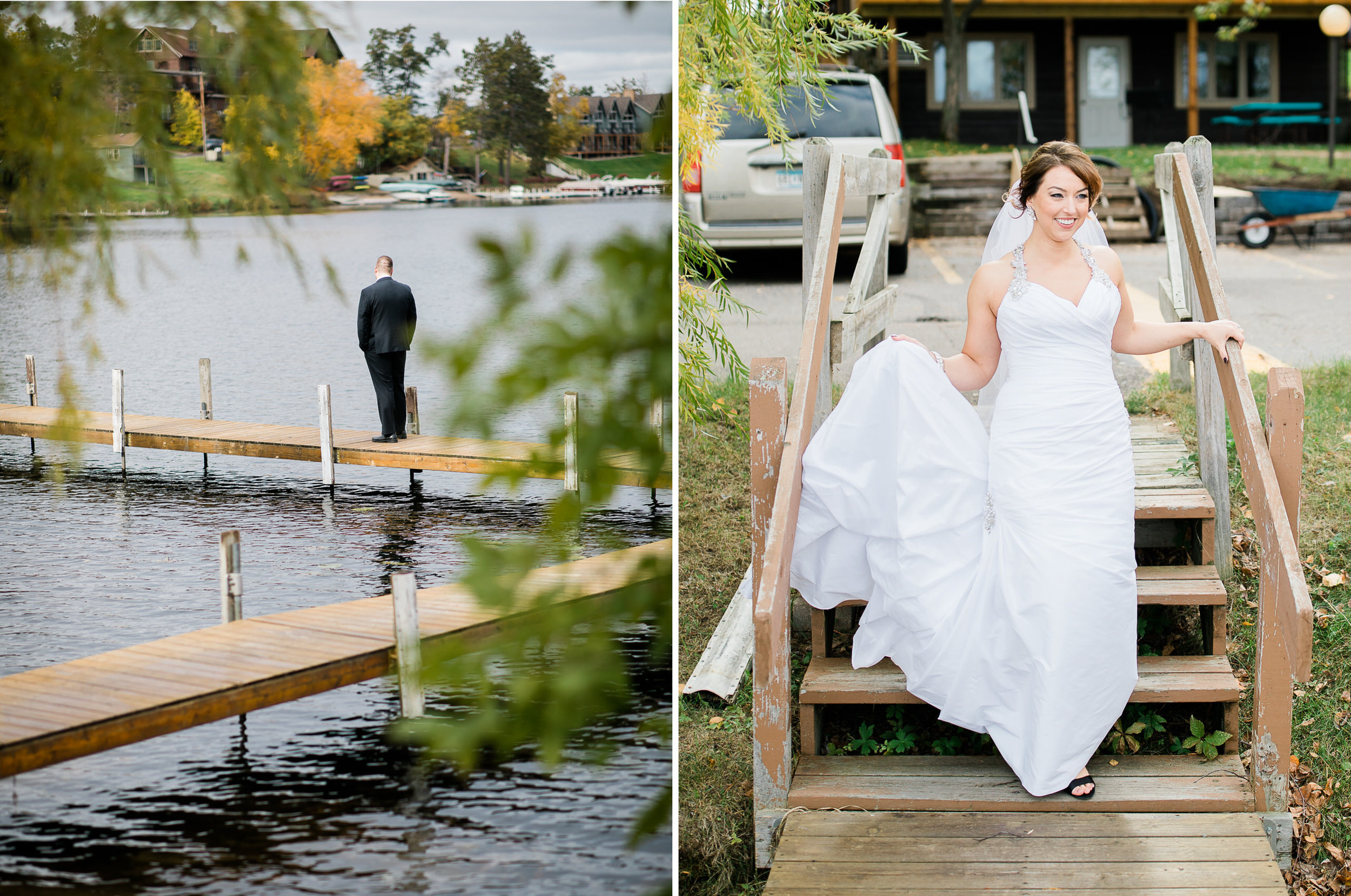 Cragun's Resort Fall Wedding on Gull Lake in Brainerd MN