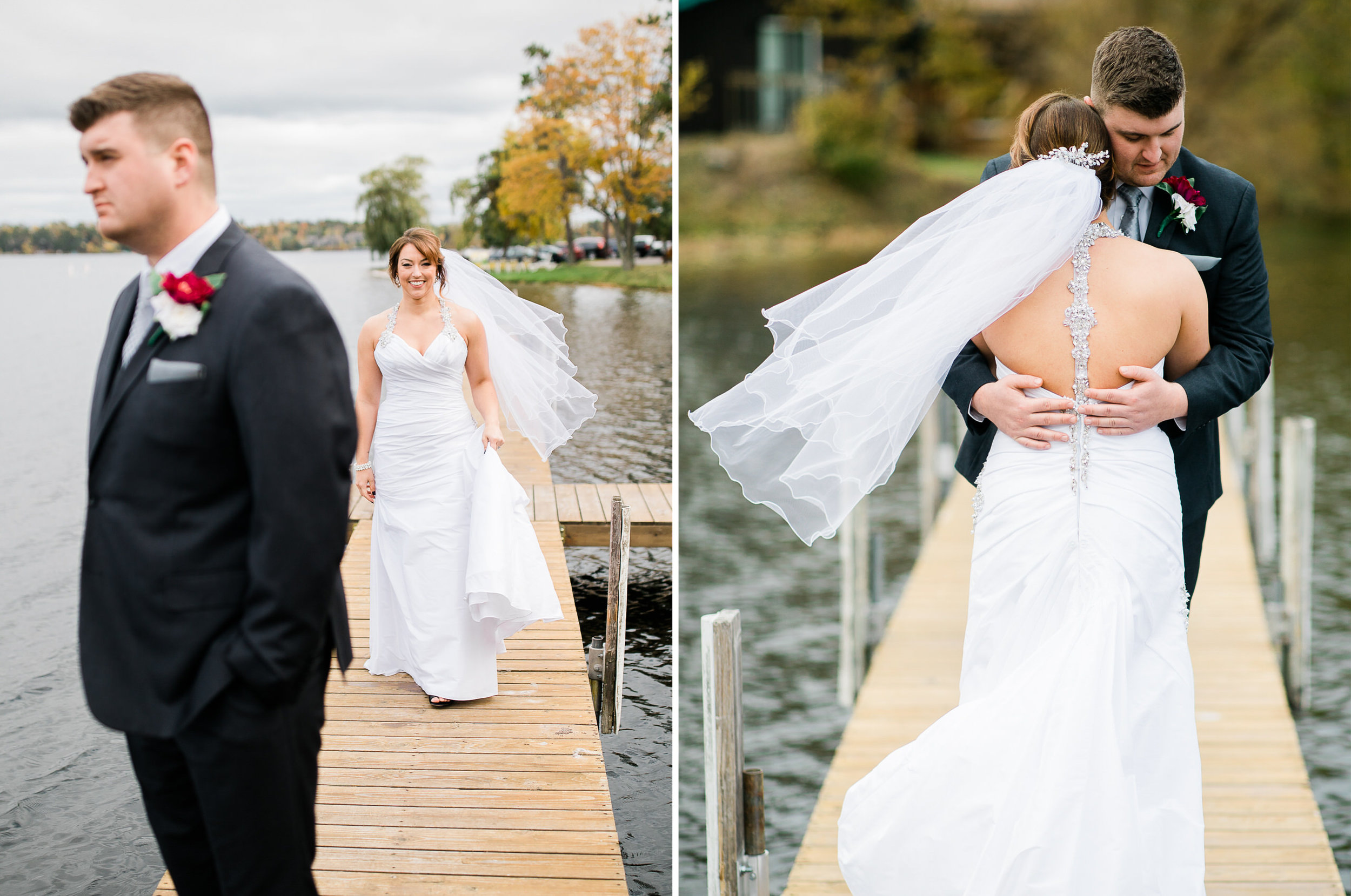 Cragun's Resort Fall Wedding on Gull Lake in Brainerd MN