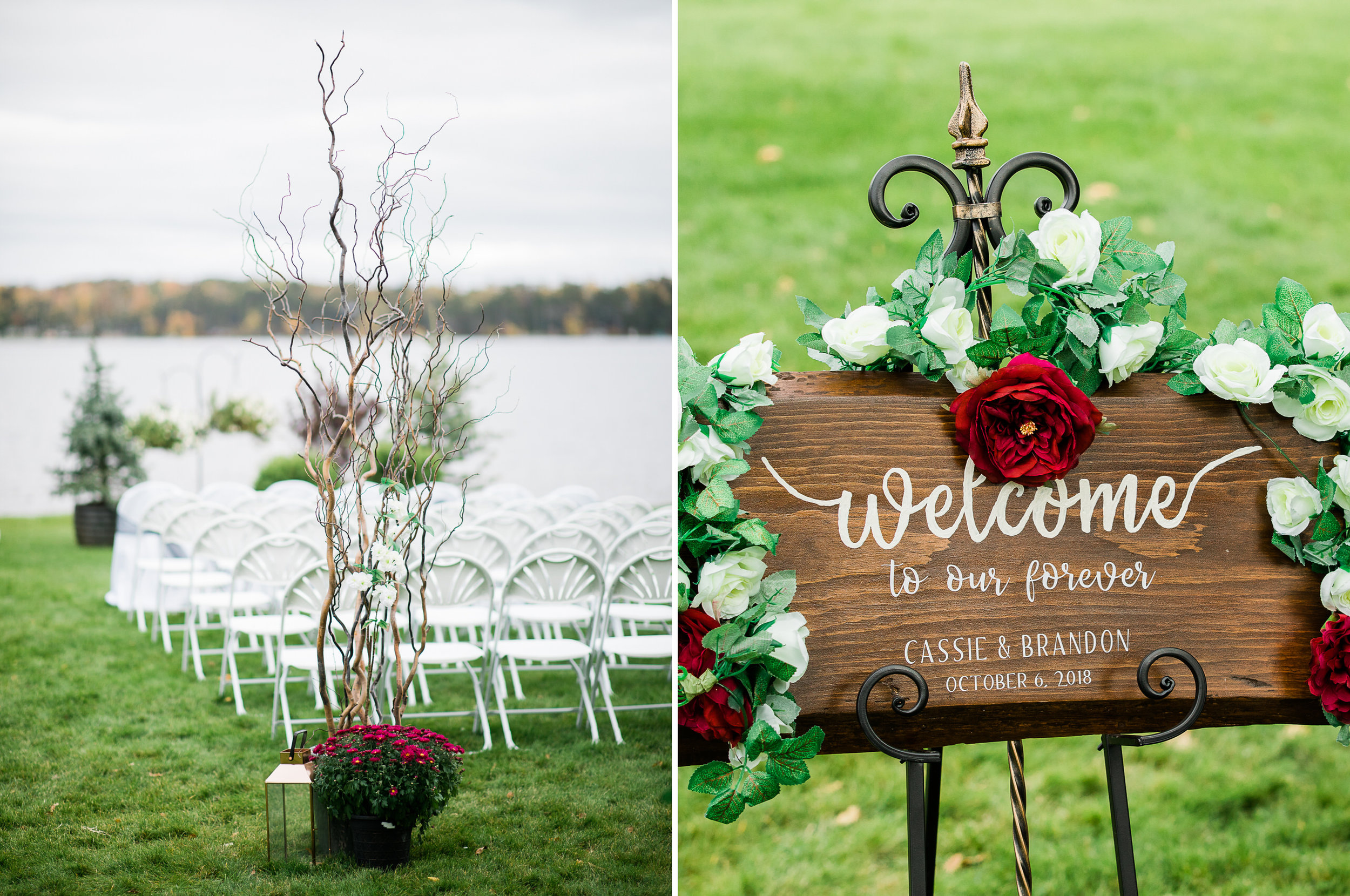 Cragun's Resort Fall Wedding on Gull Lake in Brainerd MN