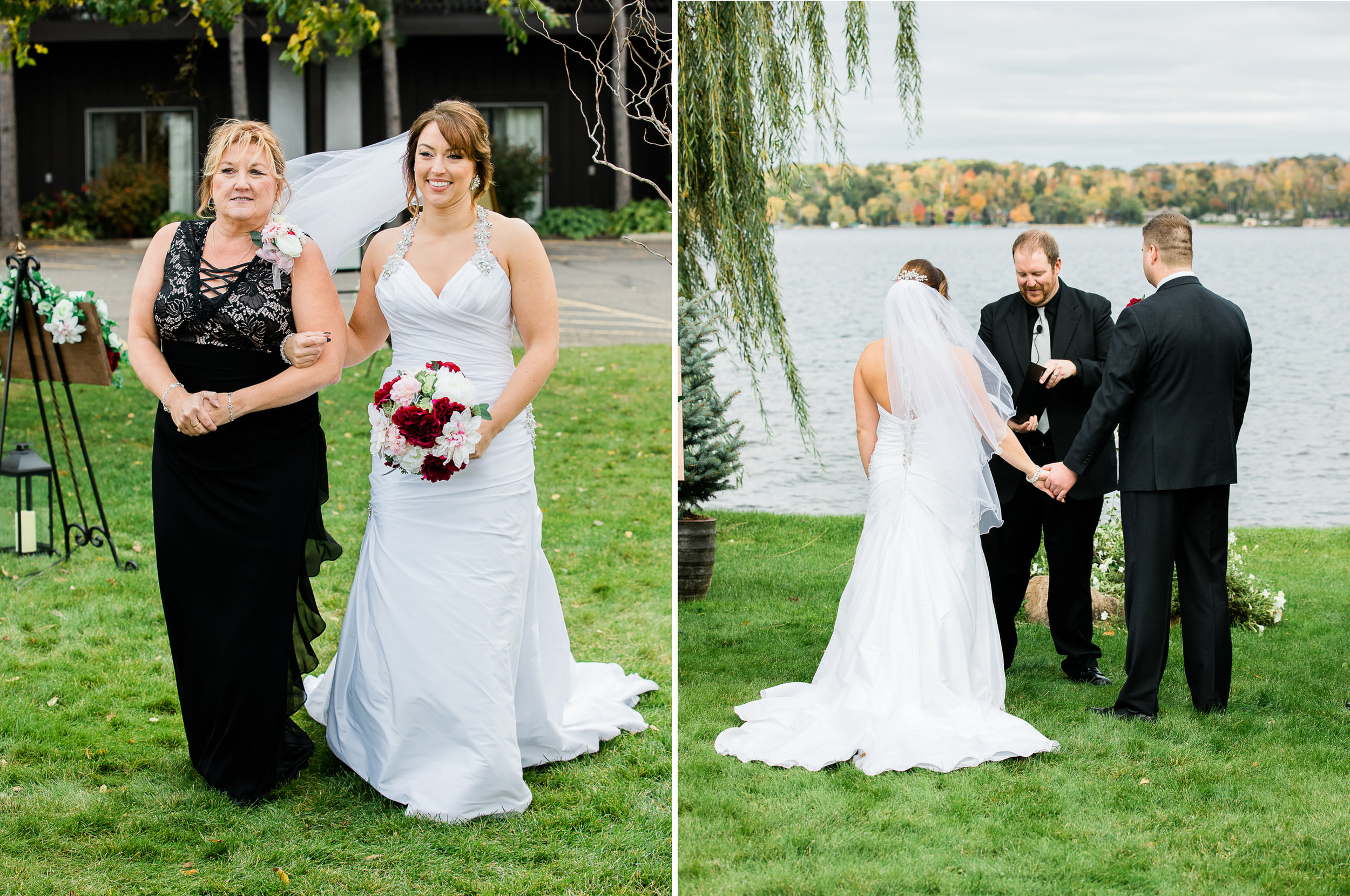 Cragun's Resort Fall Wedding on Gull Lake in Brainerd MN