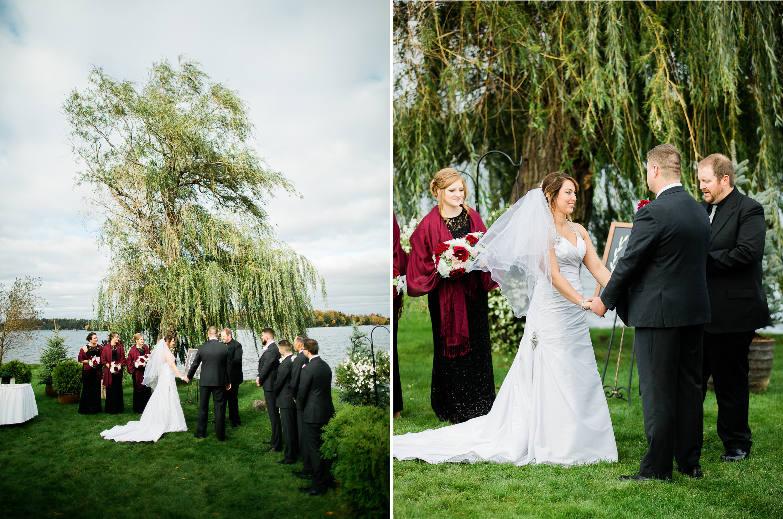 Cragun's Resort Fall Wedding on Gull Lake in Brainerd MN