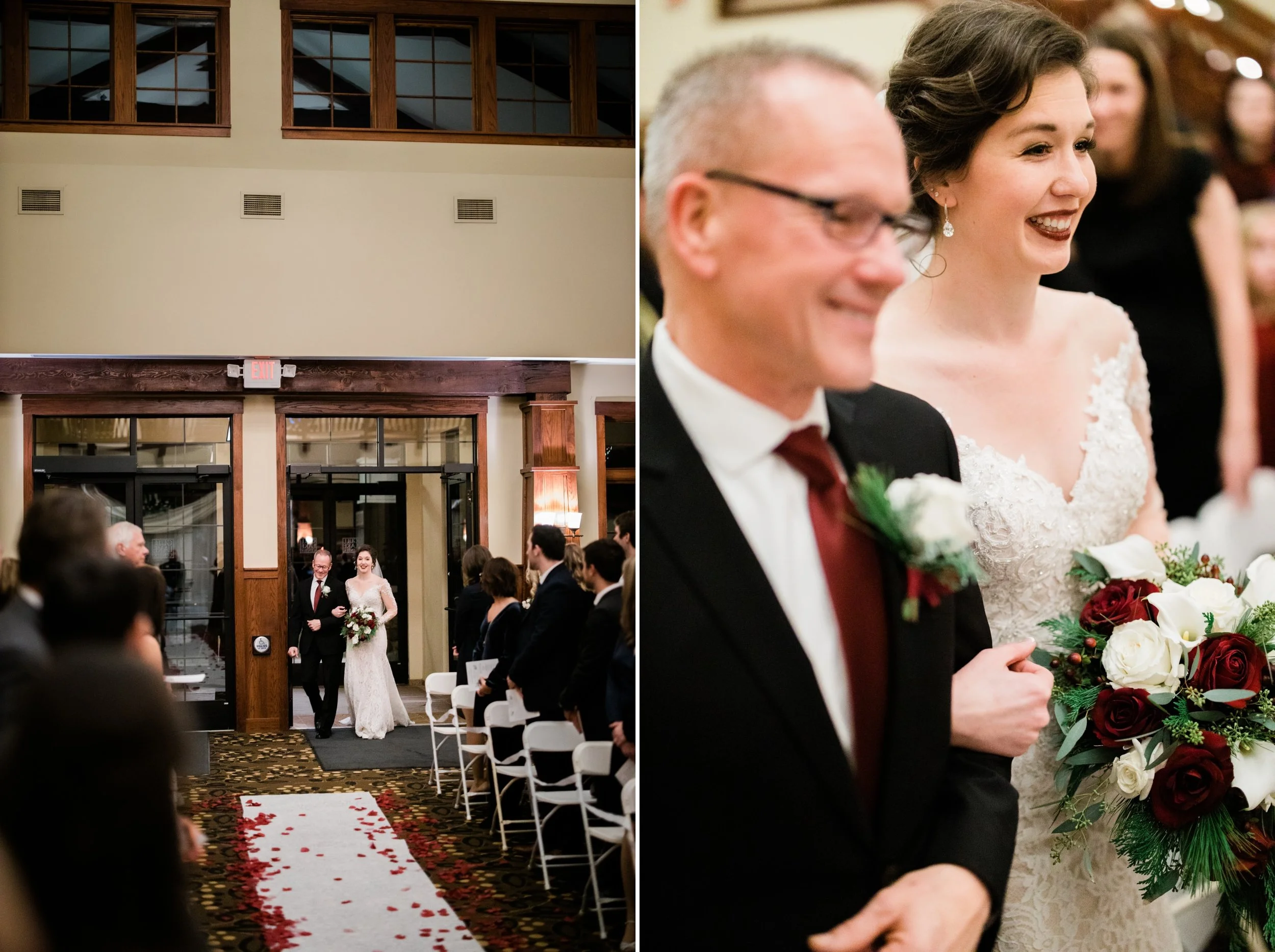 Grand View Lodge winter wedding in Nisswa, MN