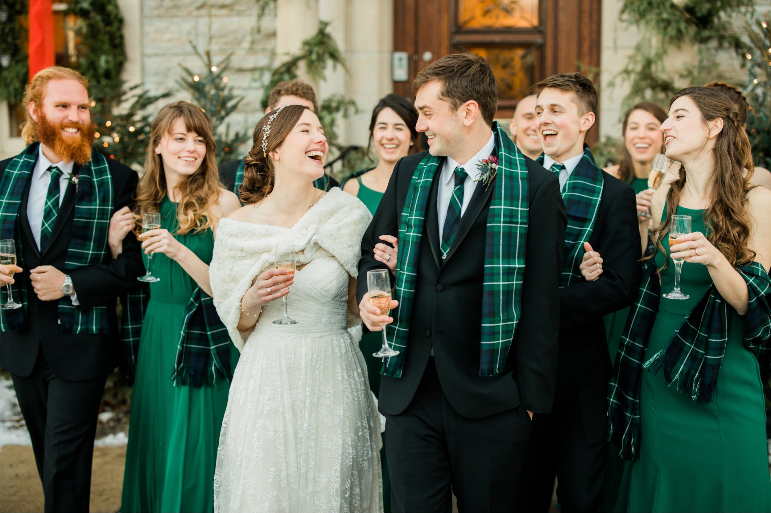 Scottish Winter Wedding at the Saint Paul College Club