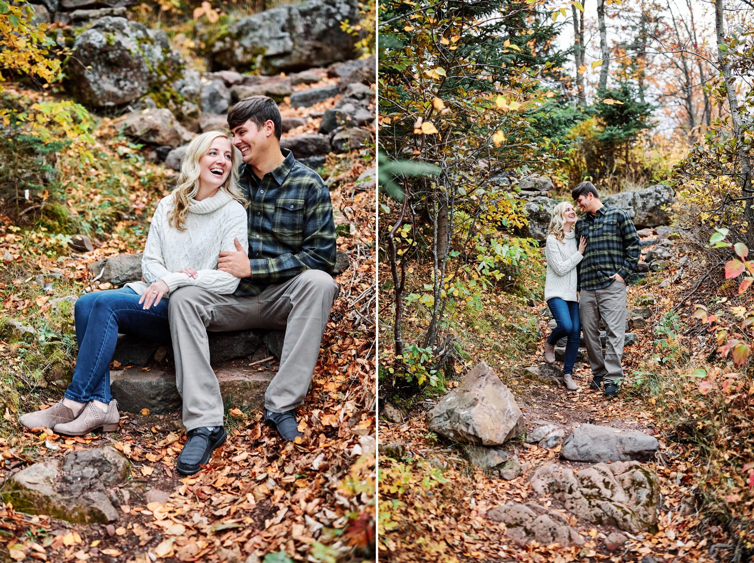 Gooseberry Falls State Park Engagement Session