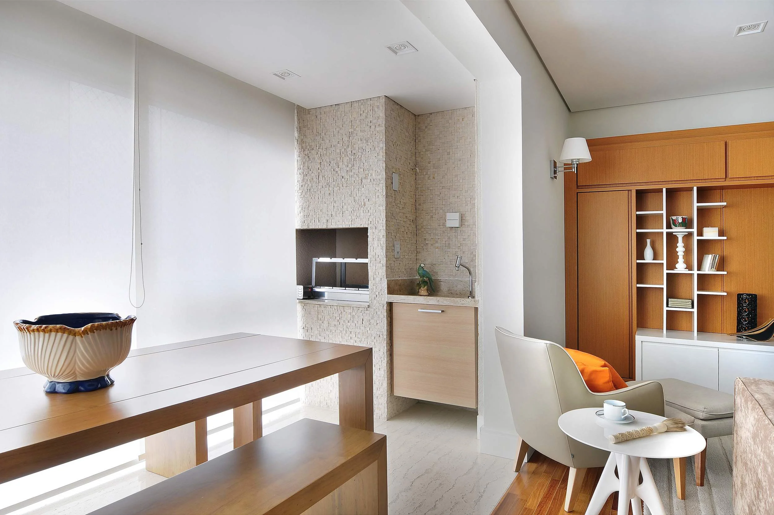 SALA INTEGRADA À VARANDA GOURMET