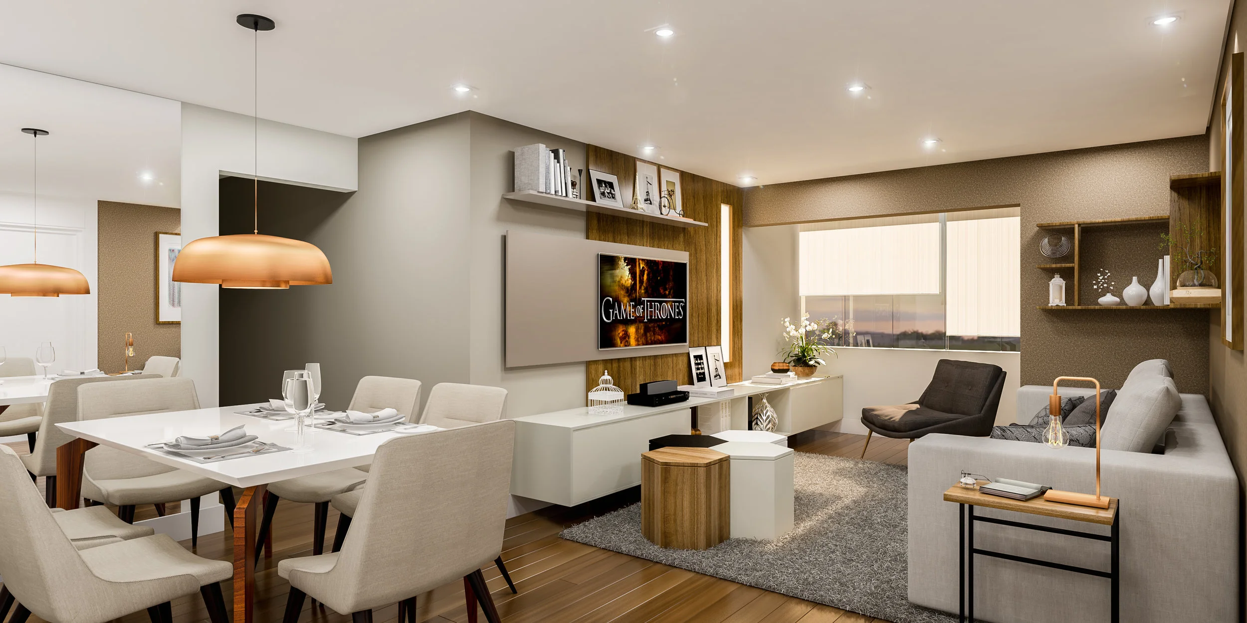 Living Apto Passos - Belenzinho - São Paulo / SP - 120 m2 Projeto: Madi Arquitetura & Design Imagem: Érica Alfieri