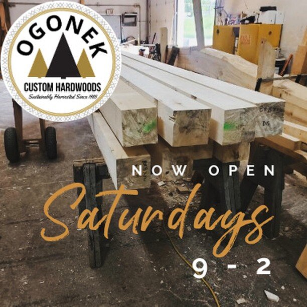 Our workshop is now open Saturdays, 9 am to 2 pm for retail sales!

Have a small woodworking project and don't want to go to a big-box store? Come see us on Saturday at 61 East State Street in Barberton. Look for the green building under the bridge!
