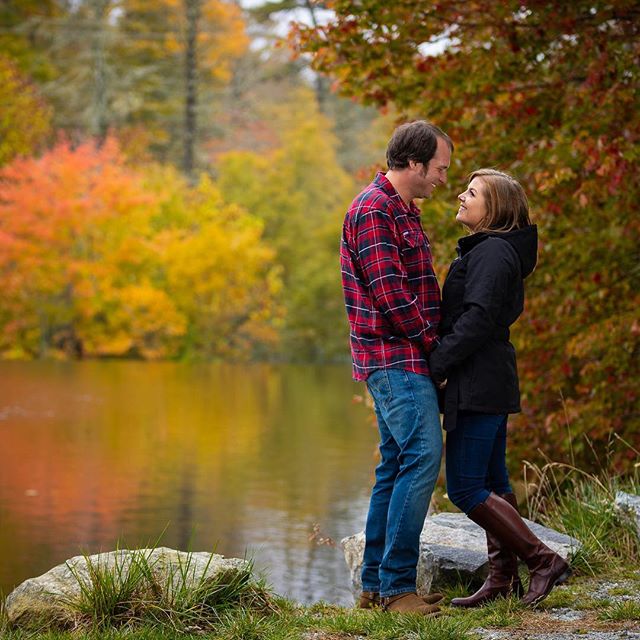Really loving the #fall engagement season. So much fun getting to head out the #mountains to do this beautiful session.