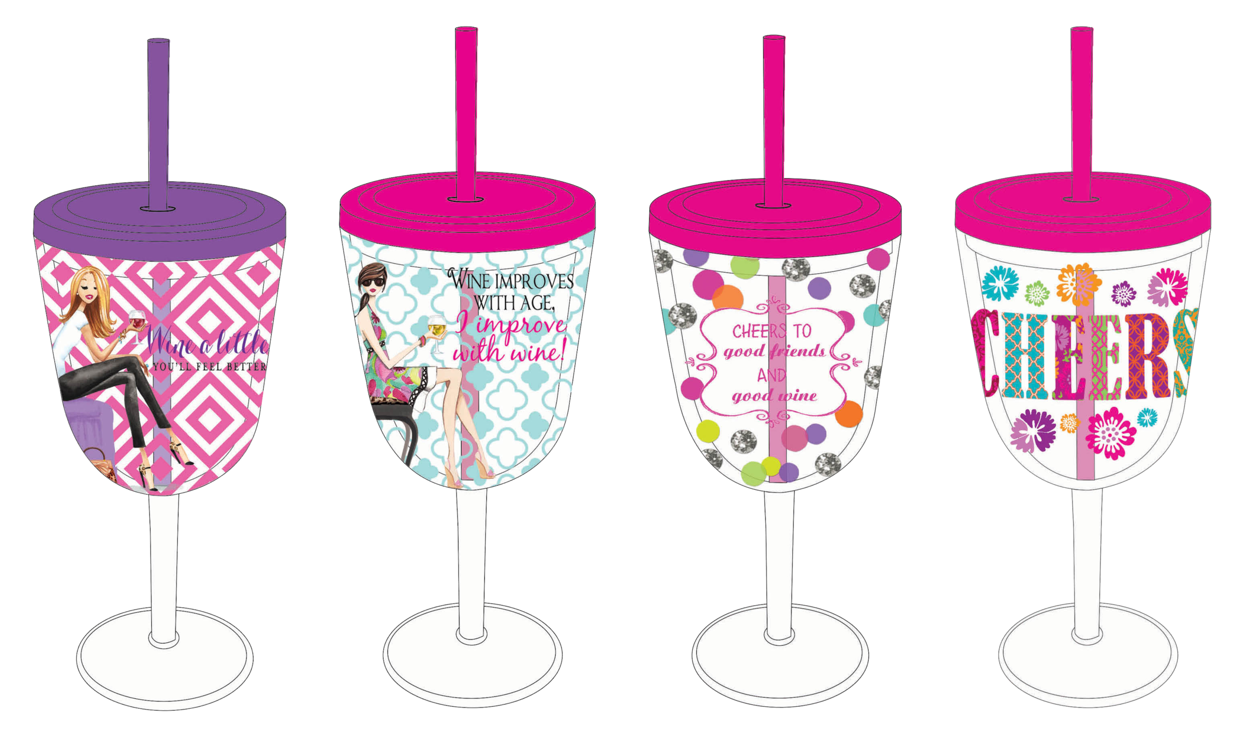  Insulated wine cups for Ross stores 