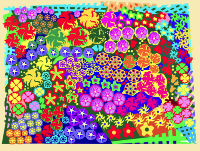 Suzanne's Garden computer generated, image: 9" x 12" on 13" x 19" on premier matte edition of 10 price on request