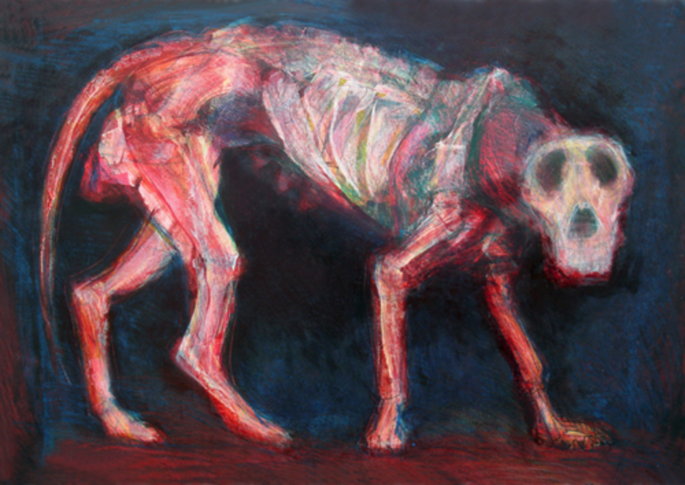 Bitch #3 monoprint, image: 36" x24" giclee prints available