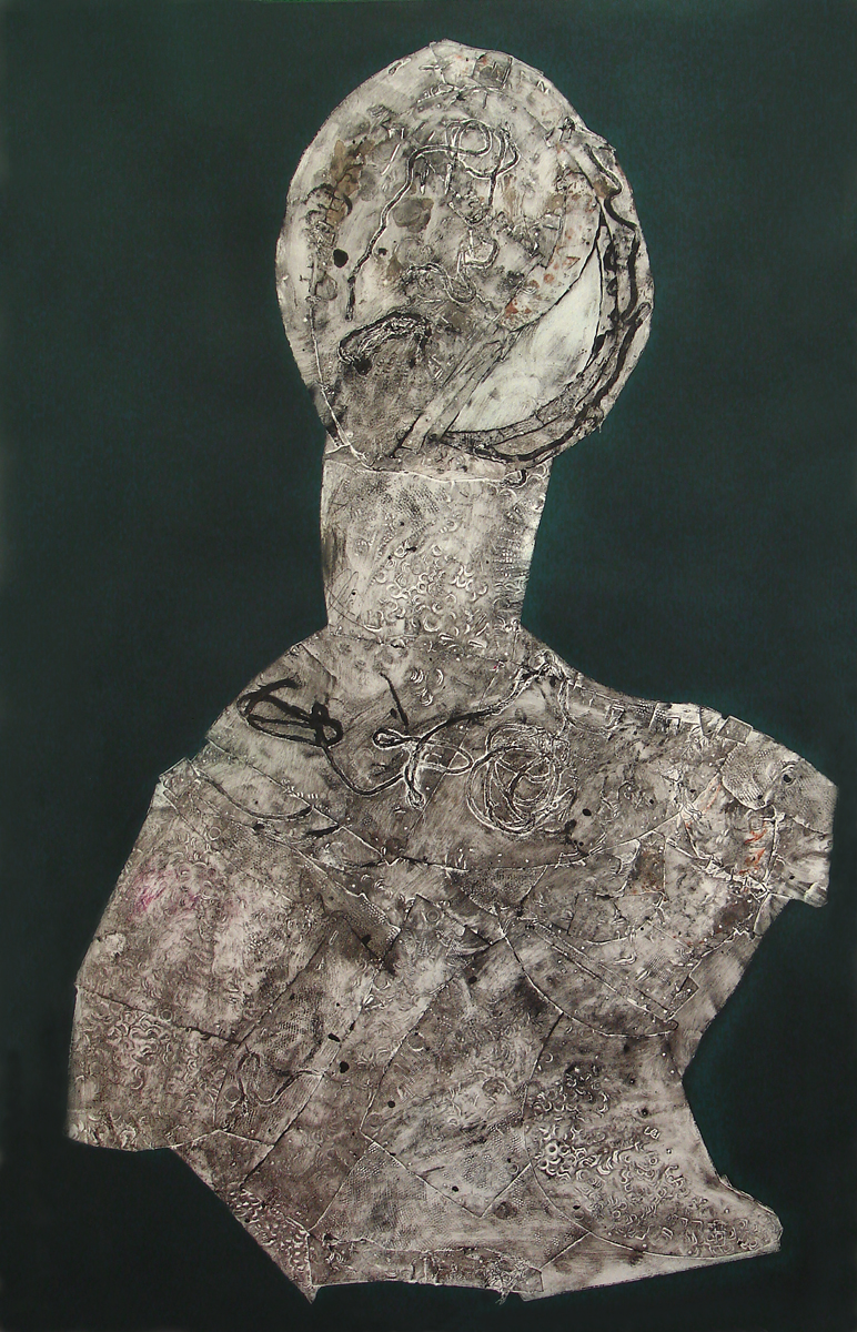 Personage collagraph, 40" x 24" price on request