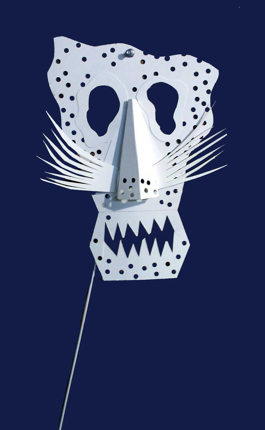 Mask: For Montclair Museum, Montclair , NJ fundraiser White oak tag