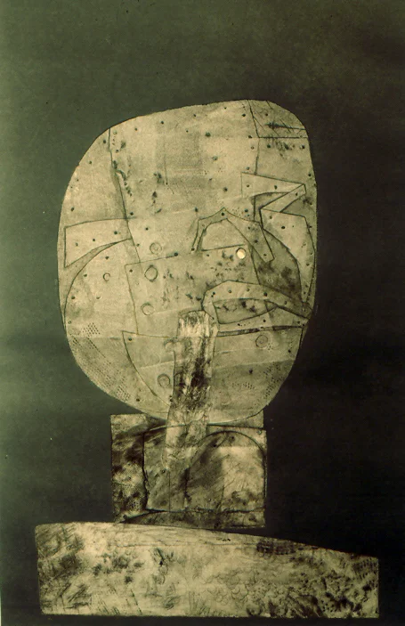 Head and Shoulders #2 collagraph, 20" x 13.5" private collection